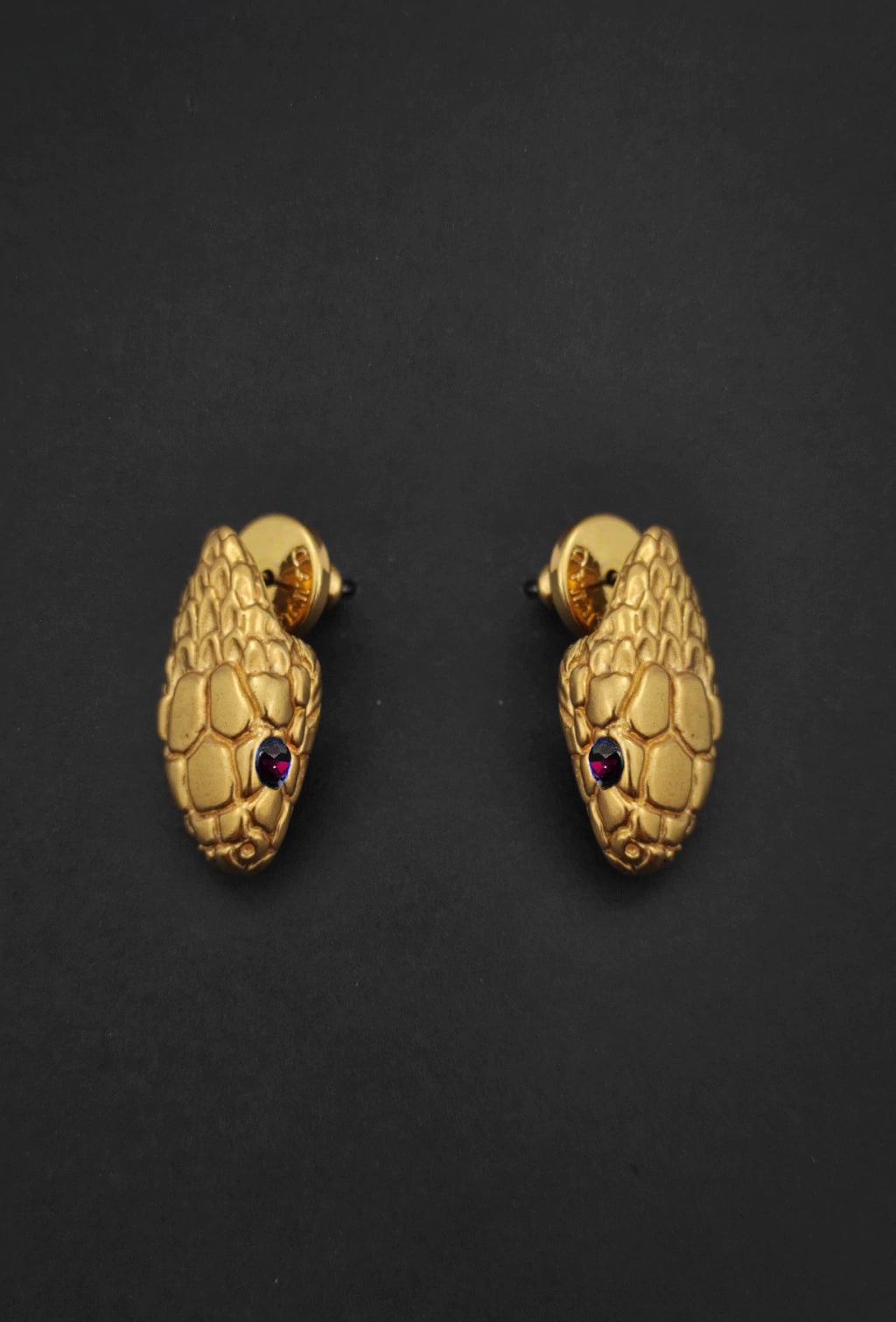 ARETES CABEZA DE OFIDIO - imagen 1