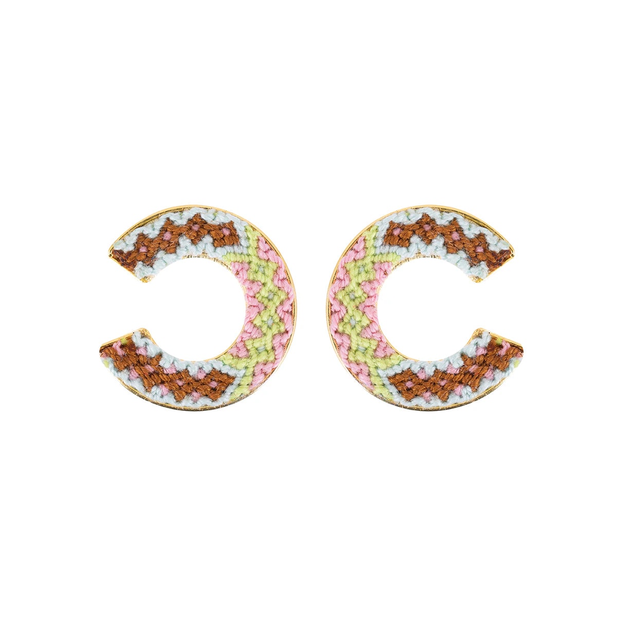 Wayuu Jolotsü  Earrings - Green - imagen 1