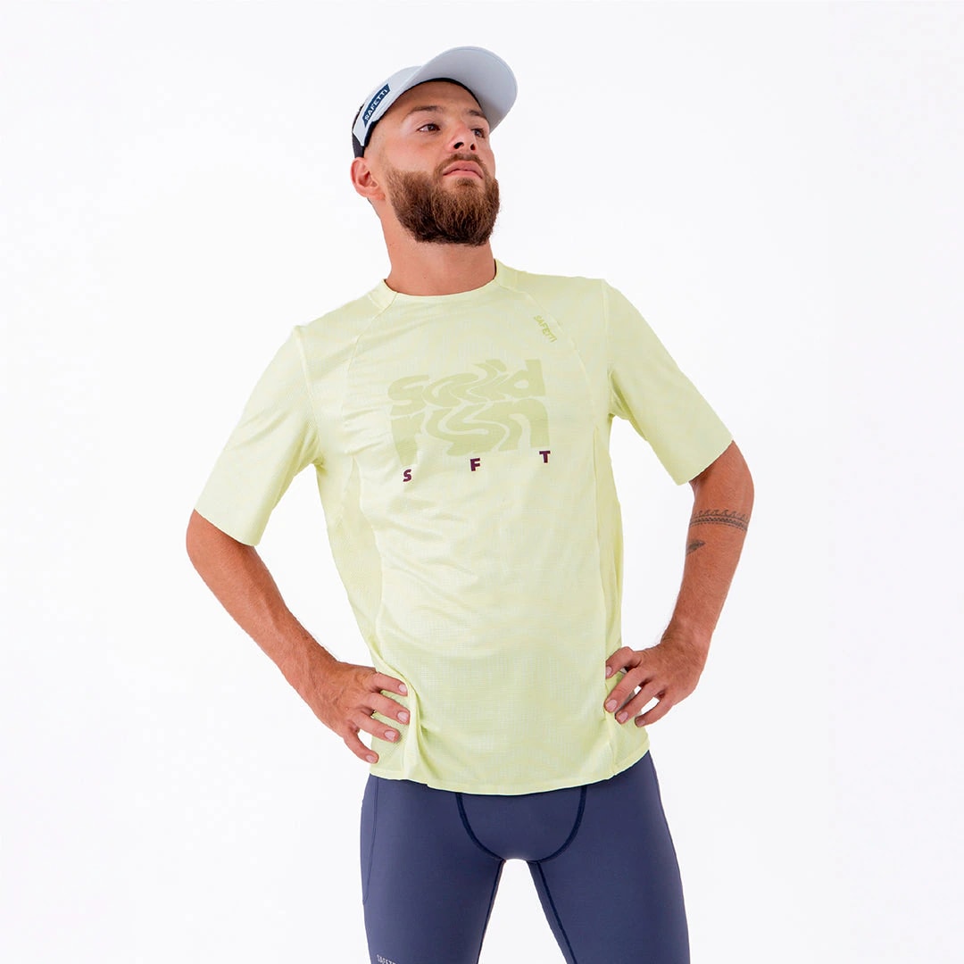 CAMISETA RUNNING MANGA CORTA PRO 405 AMARILLO PARA HOMBRE - imagen 1