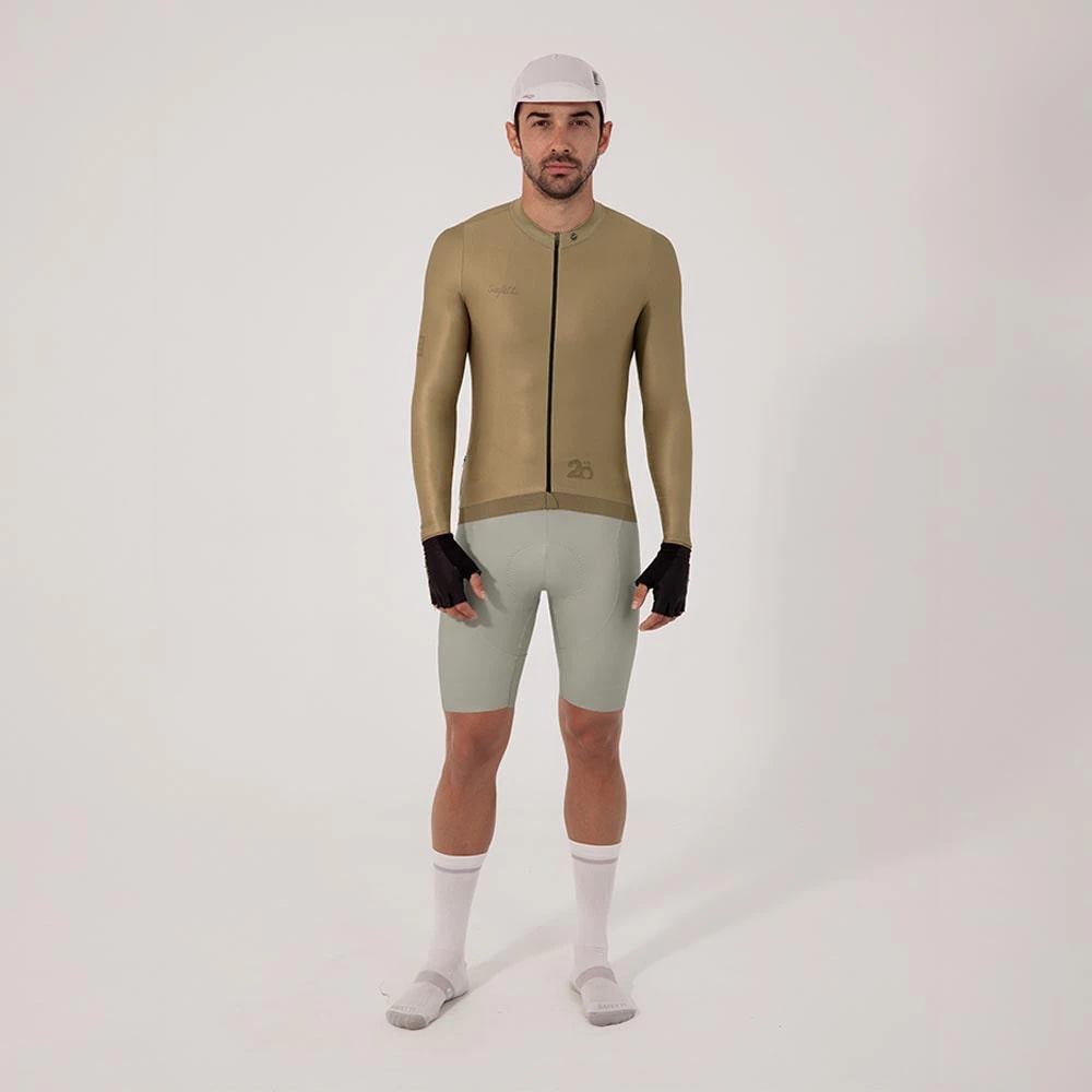 CAMISA CICLISMO MANGA LARGA ESSENTIAL GOLD PARA HOMBRE - imagen 1
