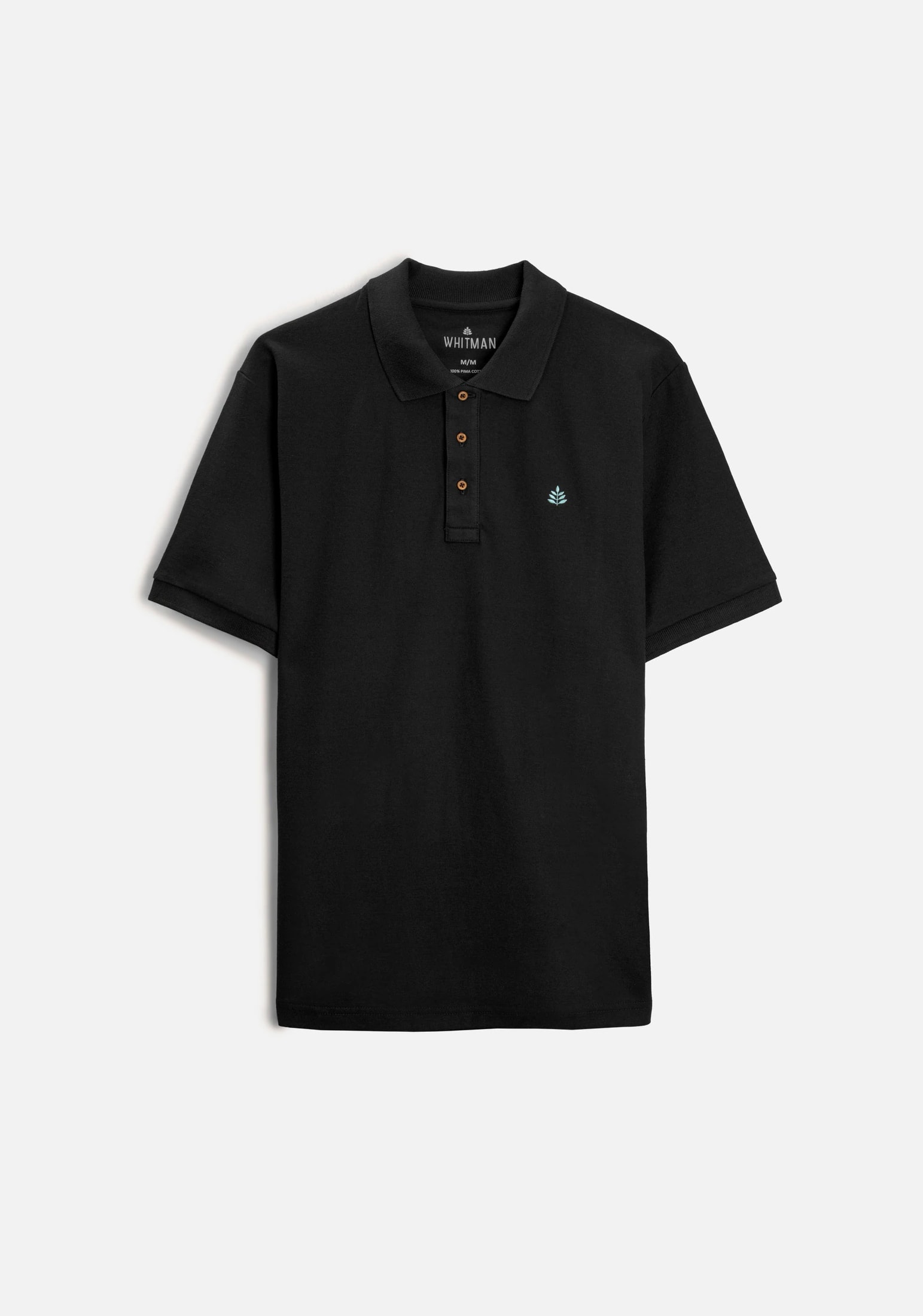 Camiseta Polo H Unicolor L-Azc Negro - imagen 1
