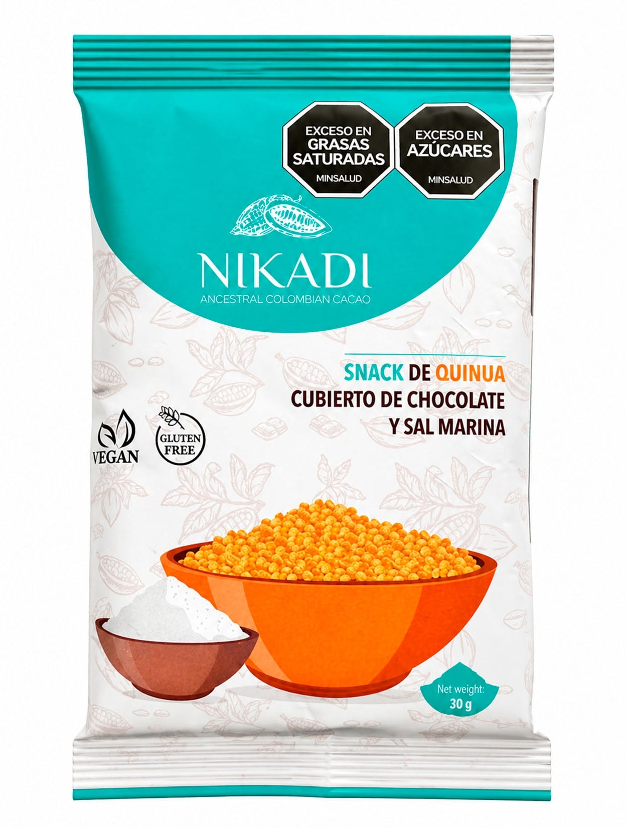 SNACK QUINUA SAL MARINA 30GR - imagen 1