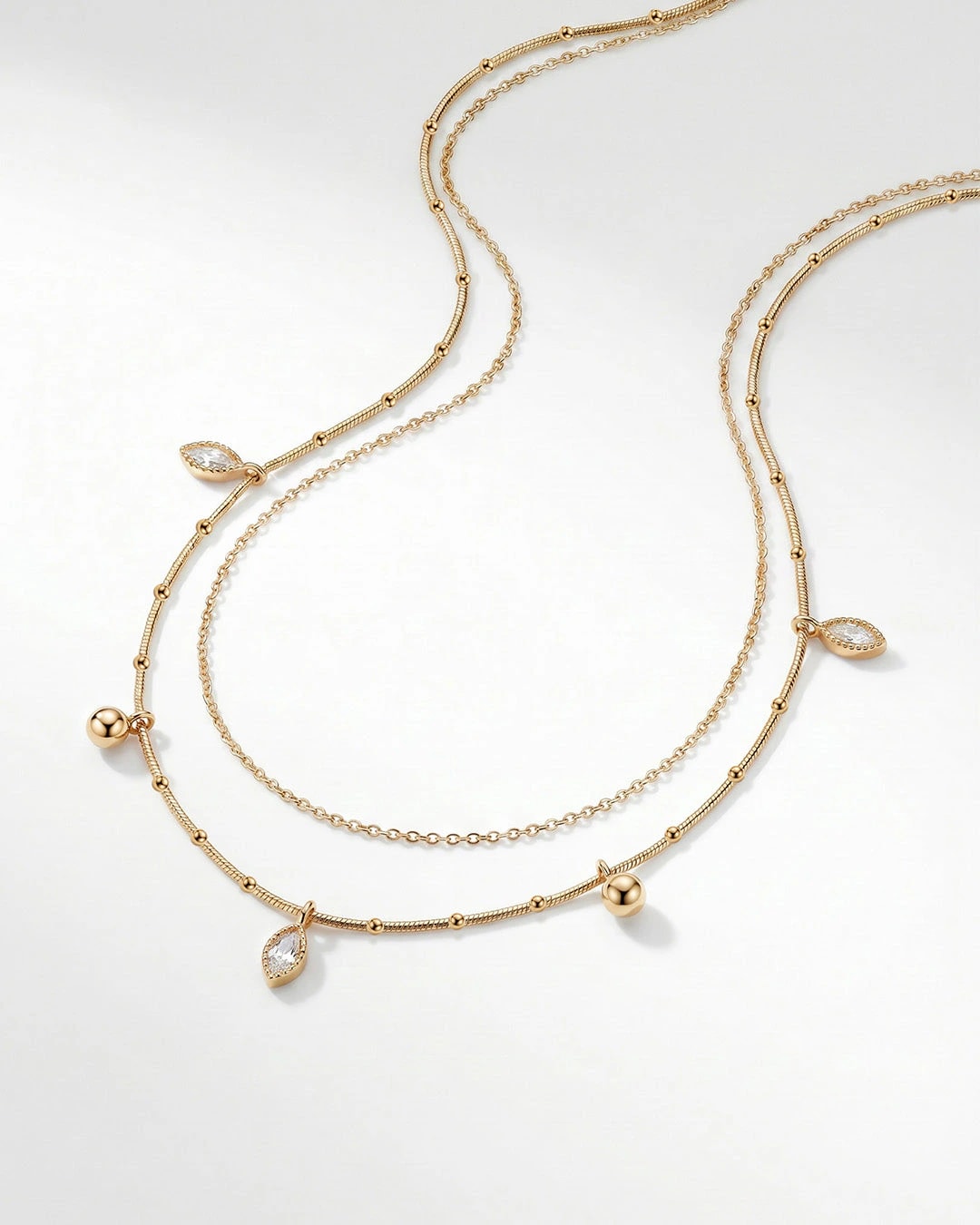 Bodychain Doble Mini Cristales - imagen 1