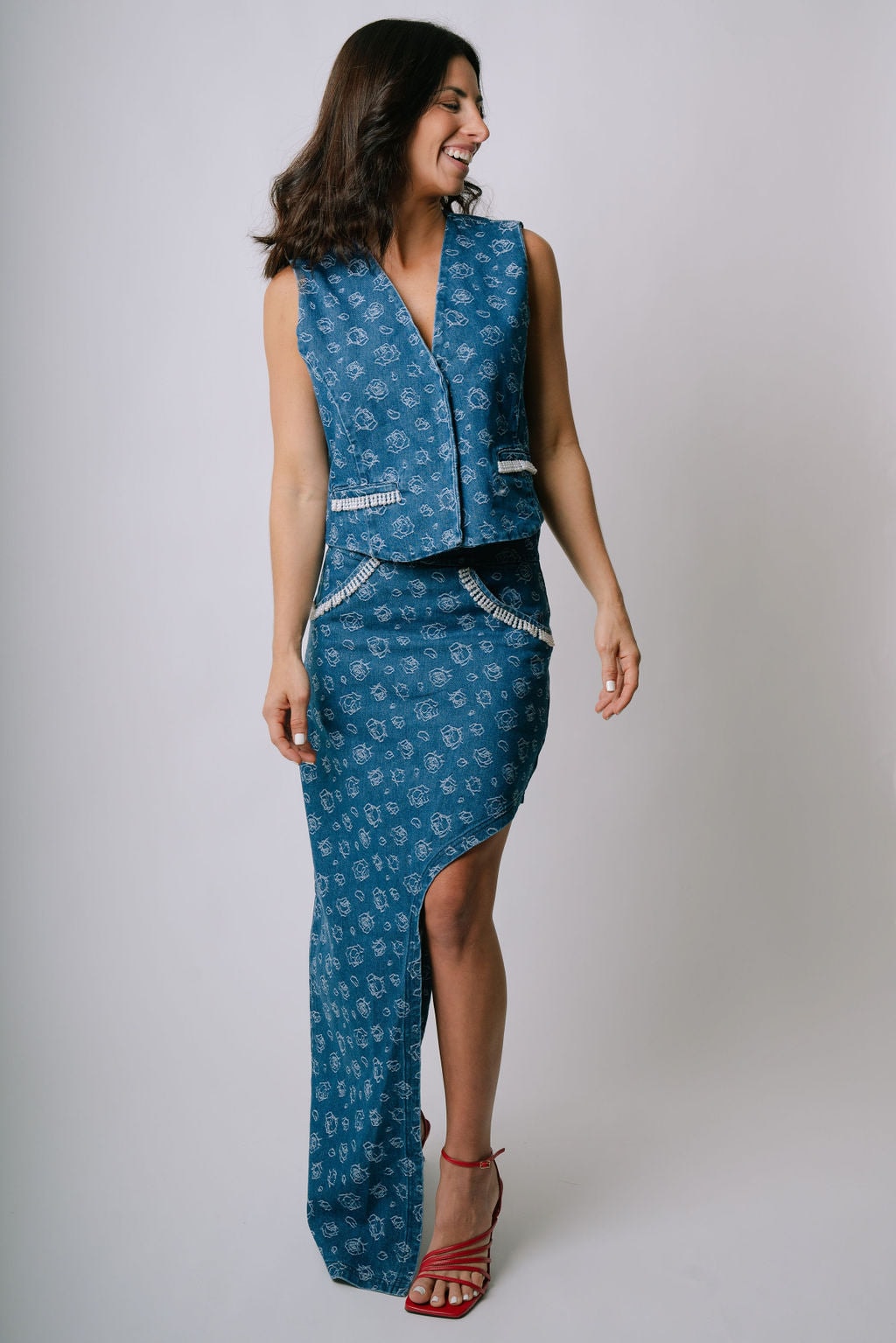 Pearl Denim Skirt - imagen 1