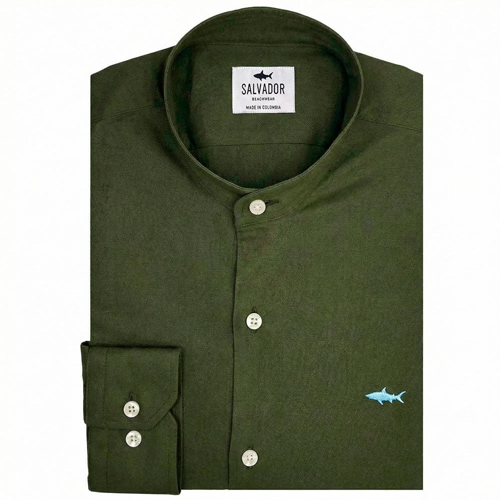 CAMISA NERU VERDE MILITAR - imagen 1