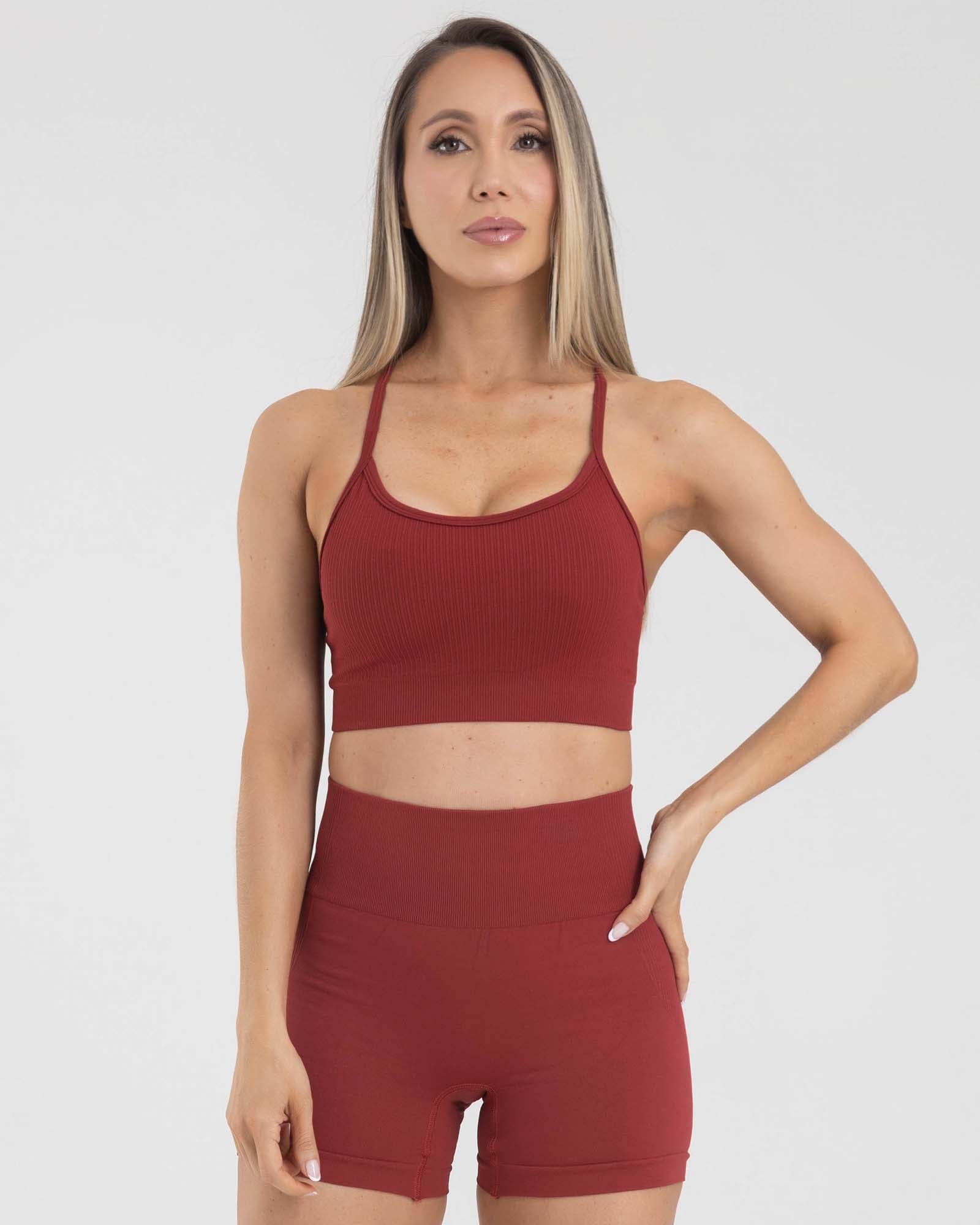 Top tiras seamless rojo muse FIBER - imagen 1
