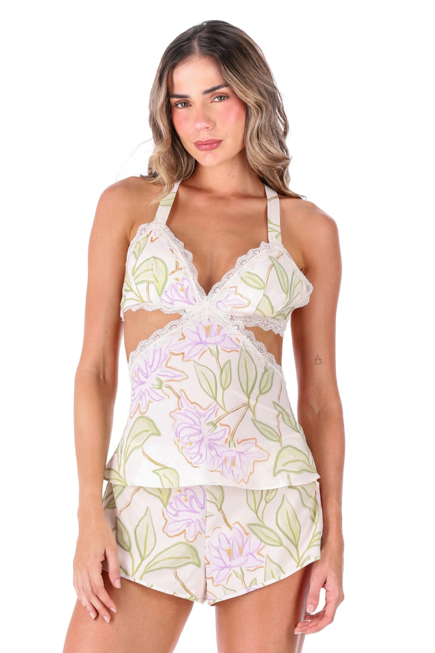 PIJAMA SHORT ELLIPSE ESTAMPADO - imagen 1