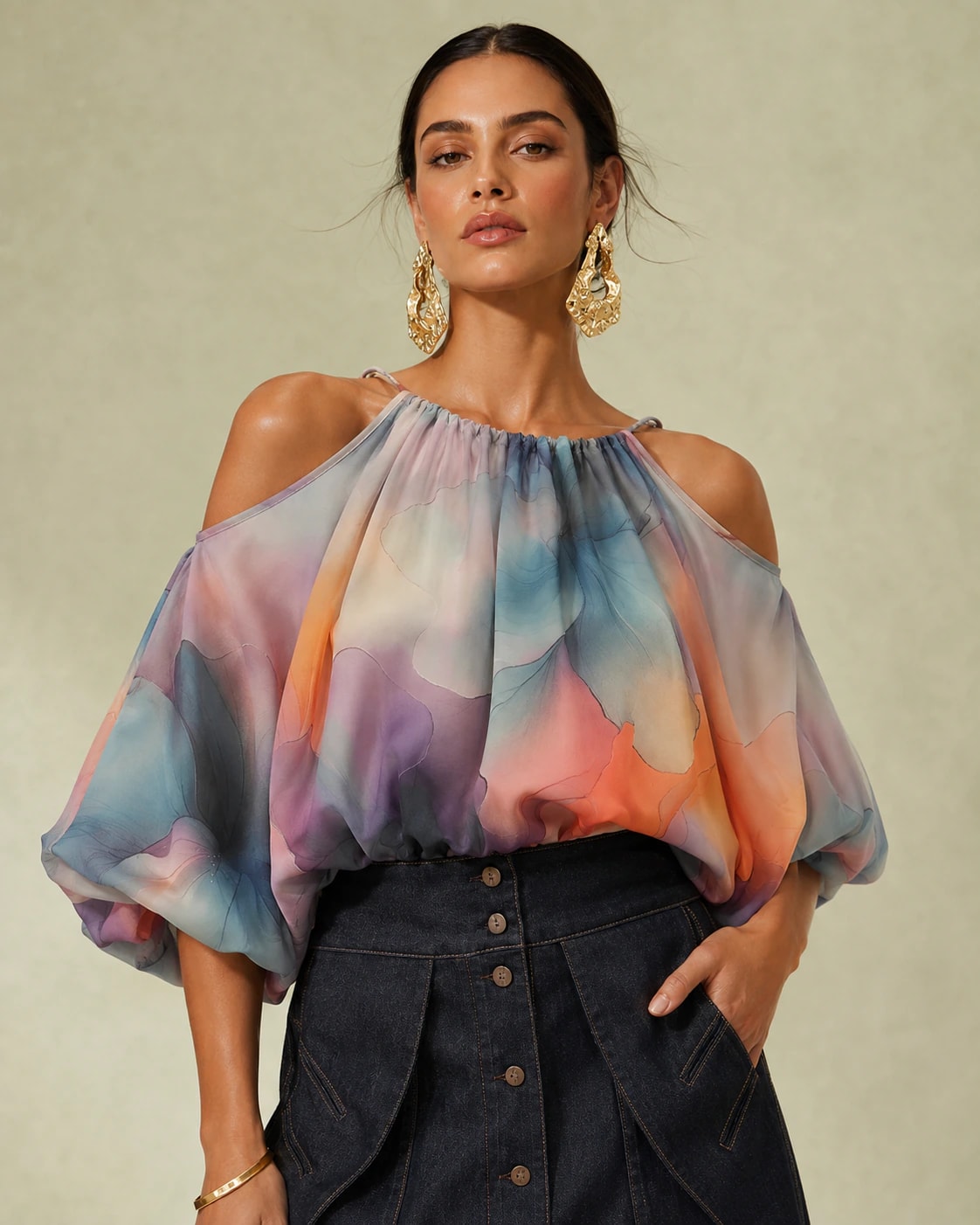 Blusa Bingo tonos moras - imagen 1