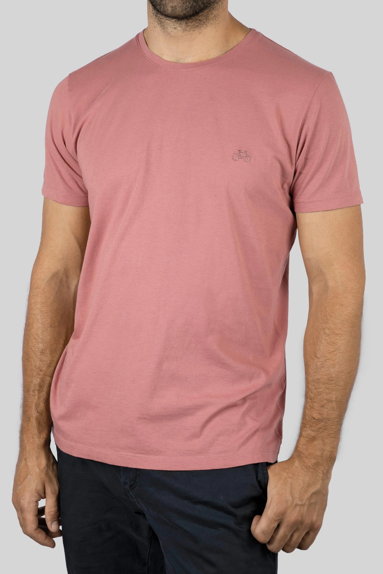 CAMISETA BÁSICA ROSA VIEJO - imagen 1