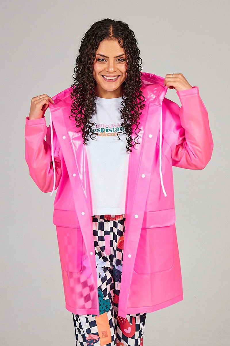 Capa Lluvia Barbie Pinky - imagen 1