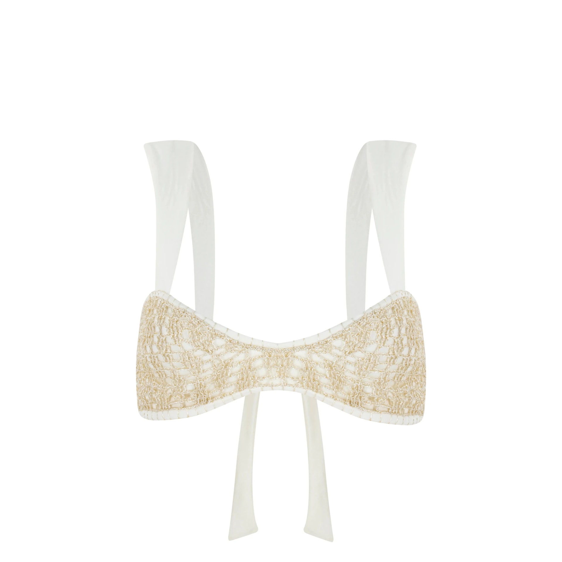 ECO BIKINI TOP - IVORY - imagen 1