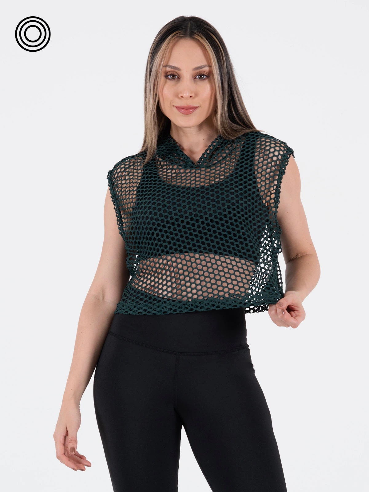 esqueleto con capucha malla verde - imagen 1