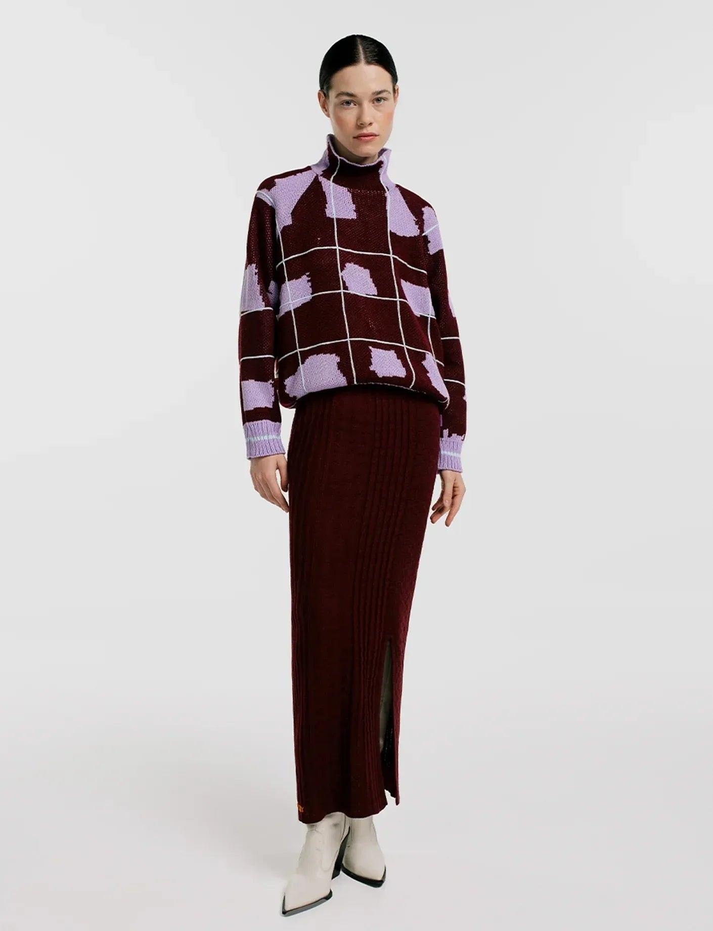 Saco tartan Lila - imagen 1