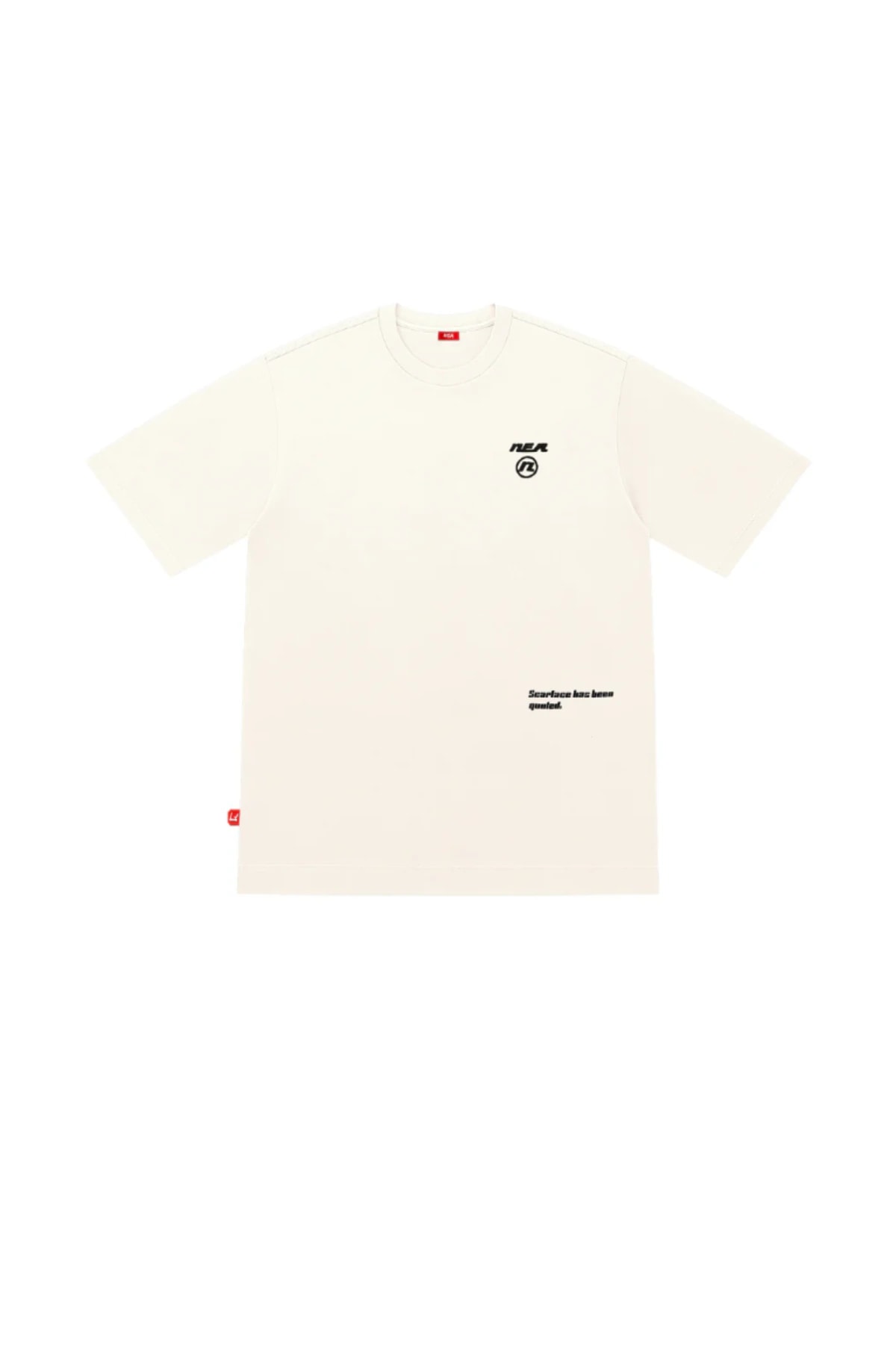 CAMISETA OVERSIZE MASCULINO WORLD MARFIL NEA - imagen 1