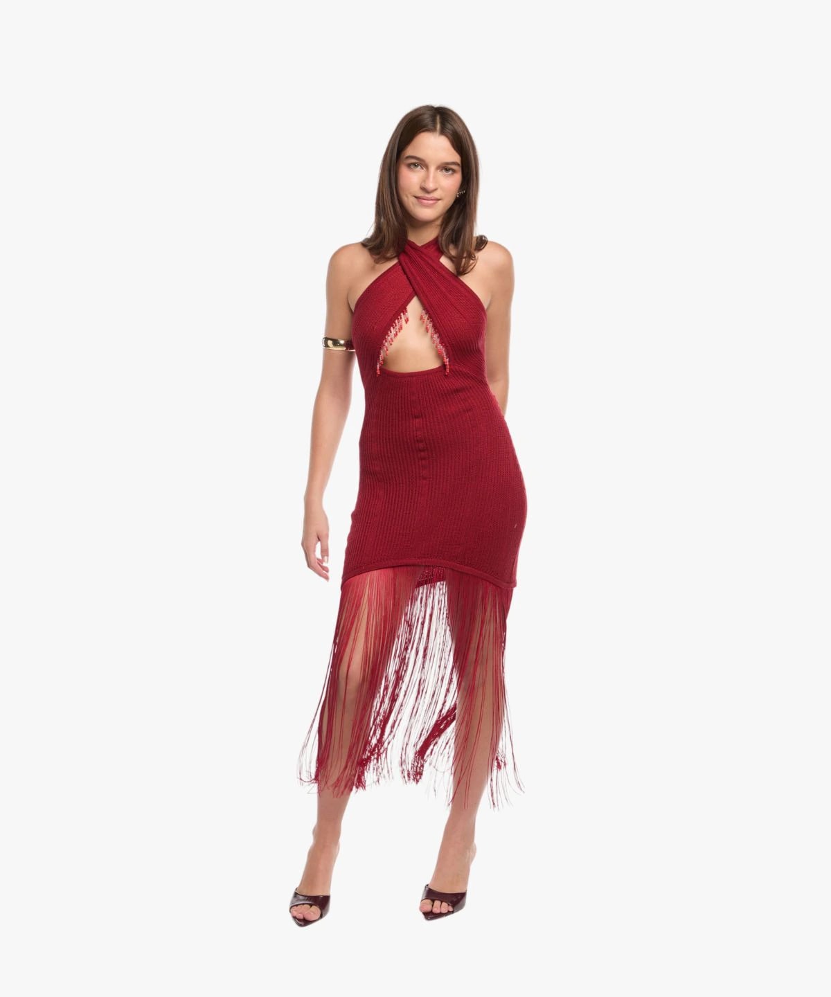 Sam Burgundy Dress - imagen 1
