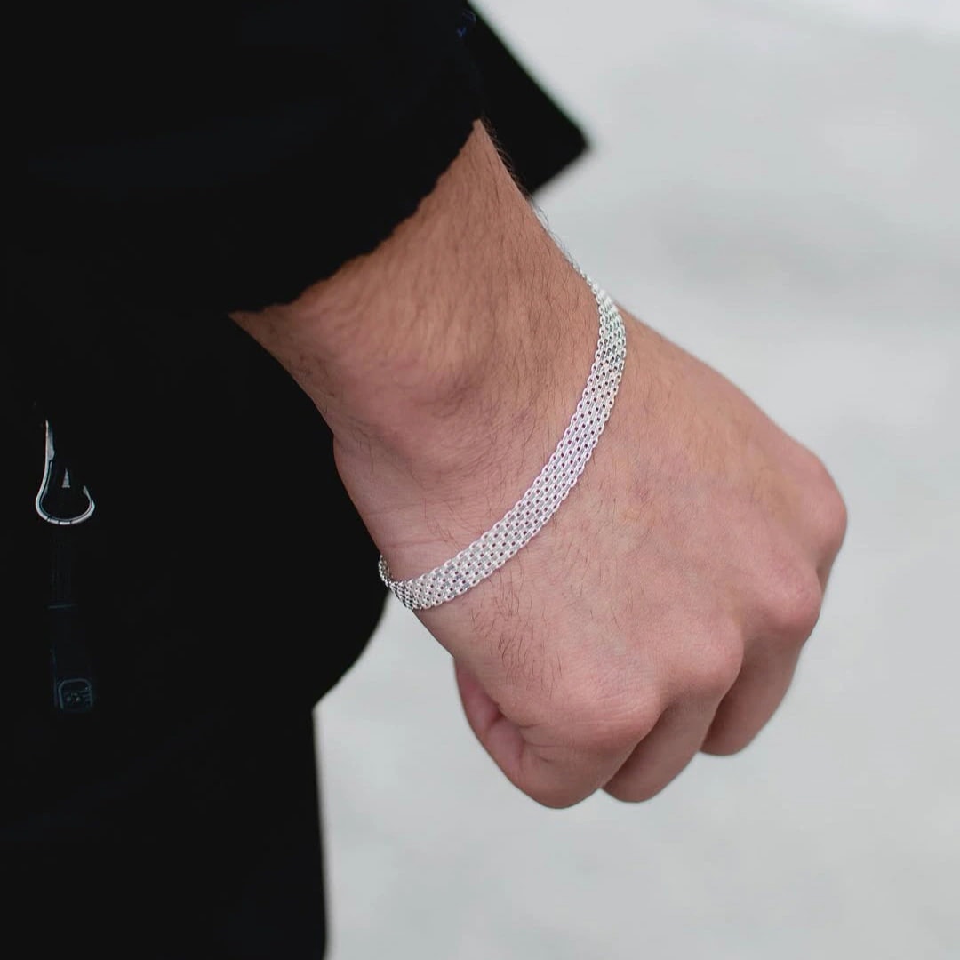 Pulsera Chinesca Plata Ley 925 - imagen 1