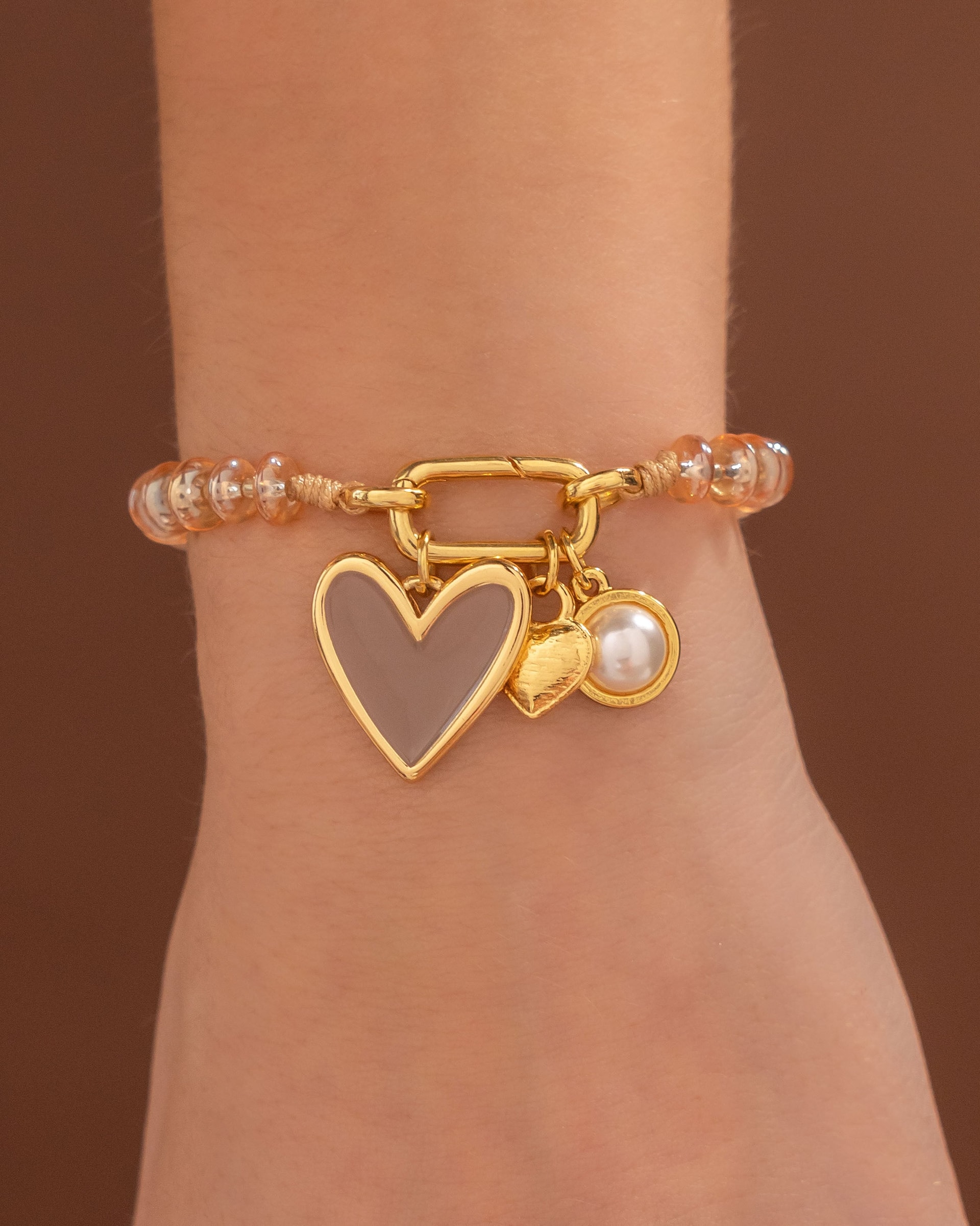 Pulsera Broche Charms + Aretes - imagen 1