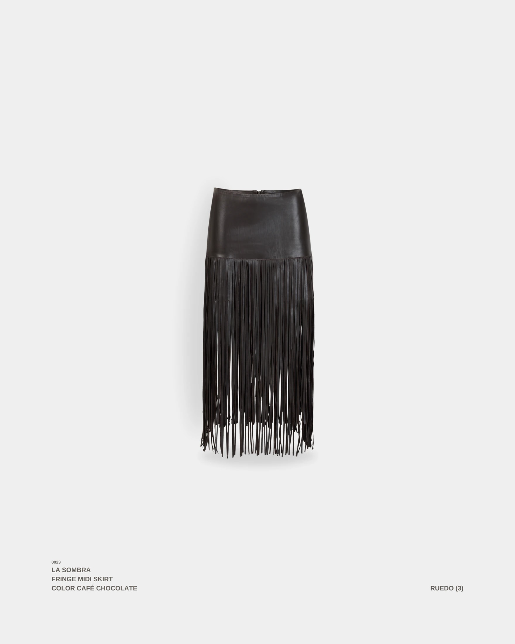 "LA SOMBRA" FRINGE SKIRT (PRE-ORDER) - imagen 1
