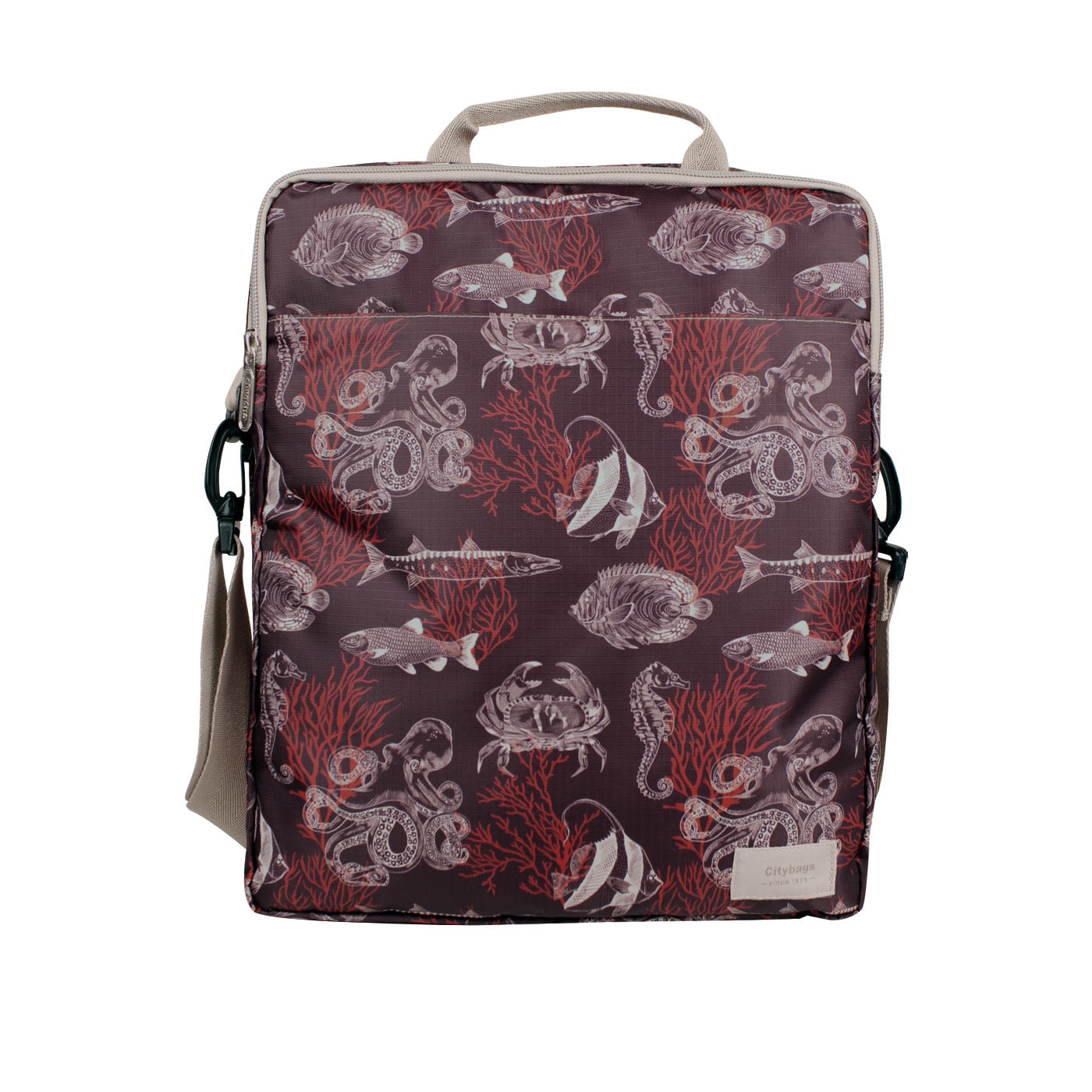 Bolso Manos Libres Convertible a Morral Citybags ULTRA Coral - imagen 1