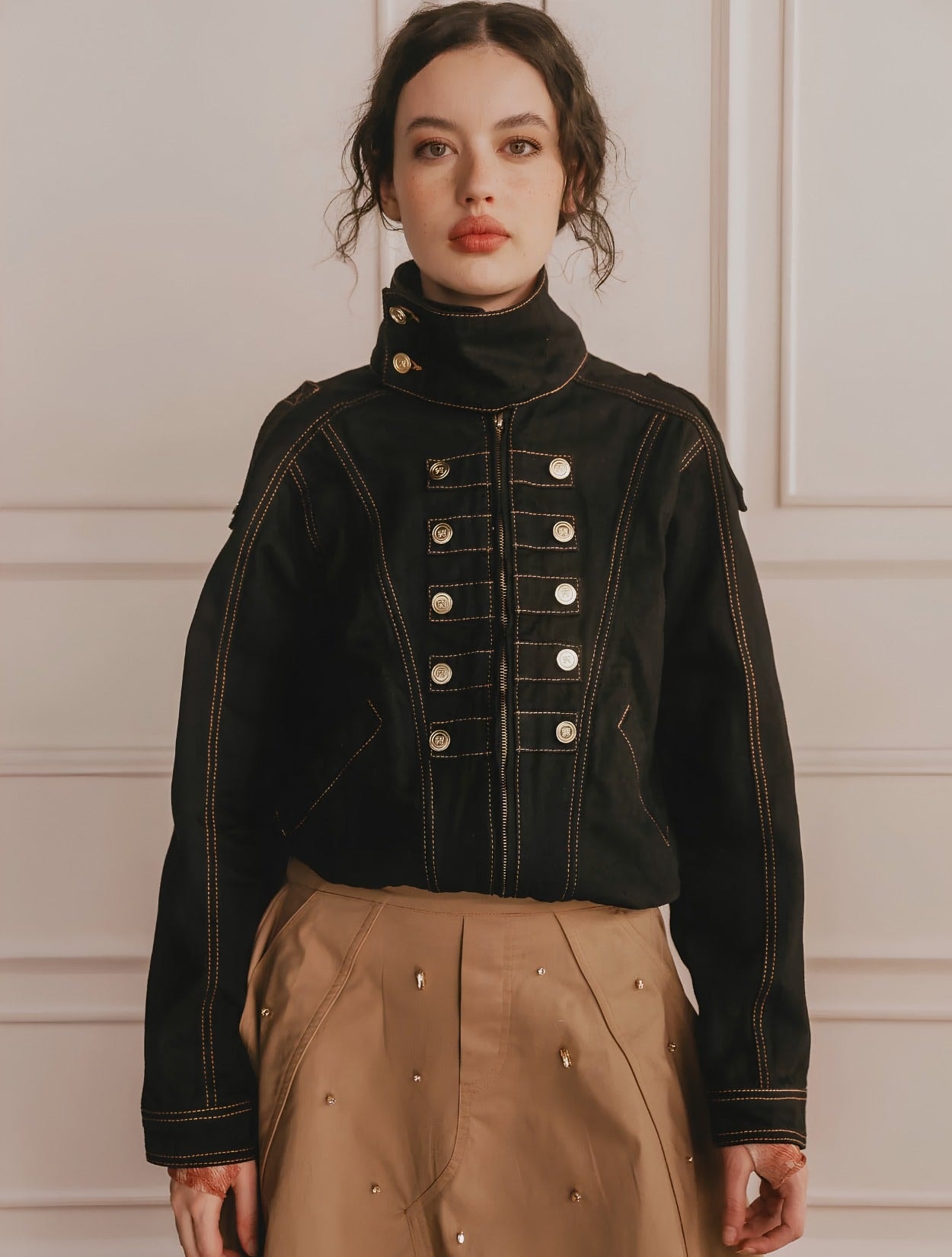 CHAQUETA BOMBER MILITARY - imagen 1