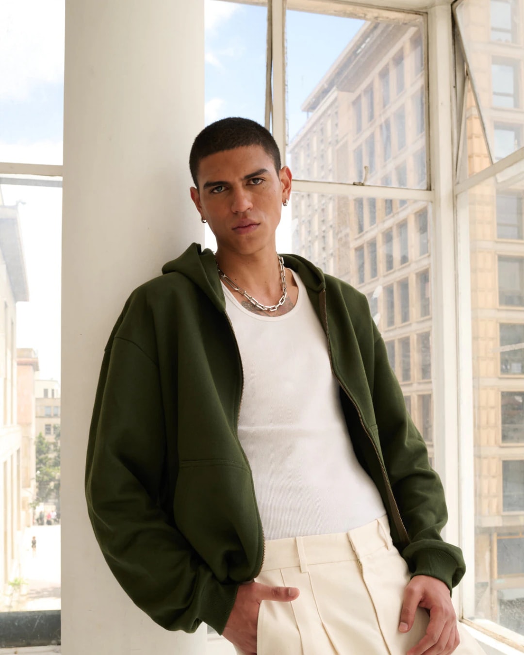 UNSEEN HOODIE GREEN - imagen 1