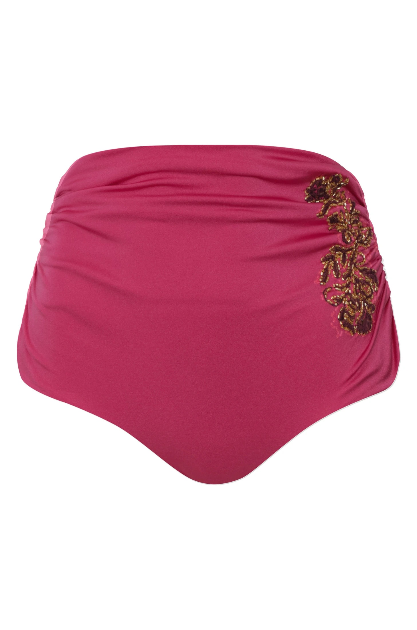 Victoria Embroidered Bottom / Shiny Fuchsia - Wine - imagen 1