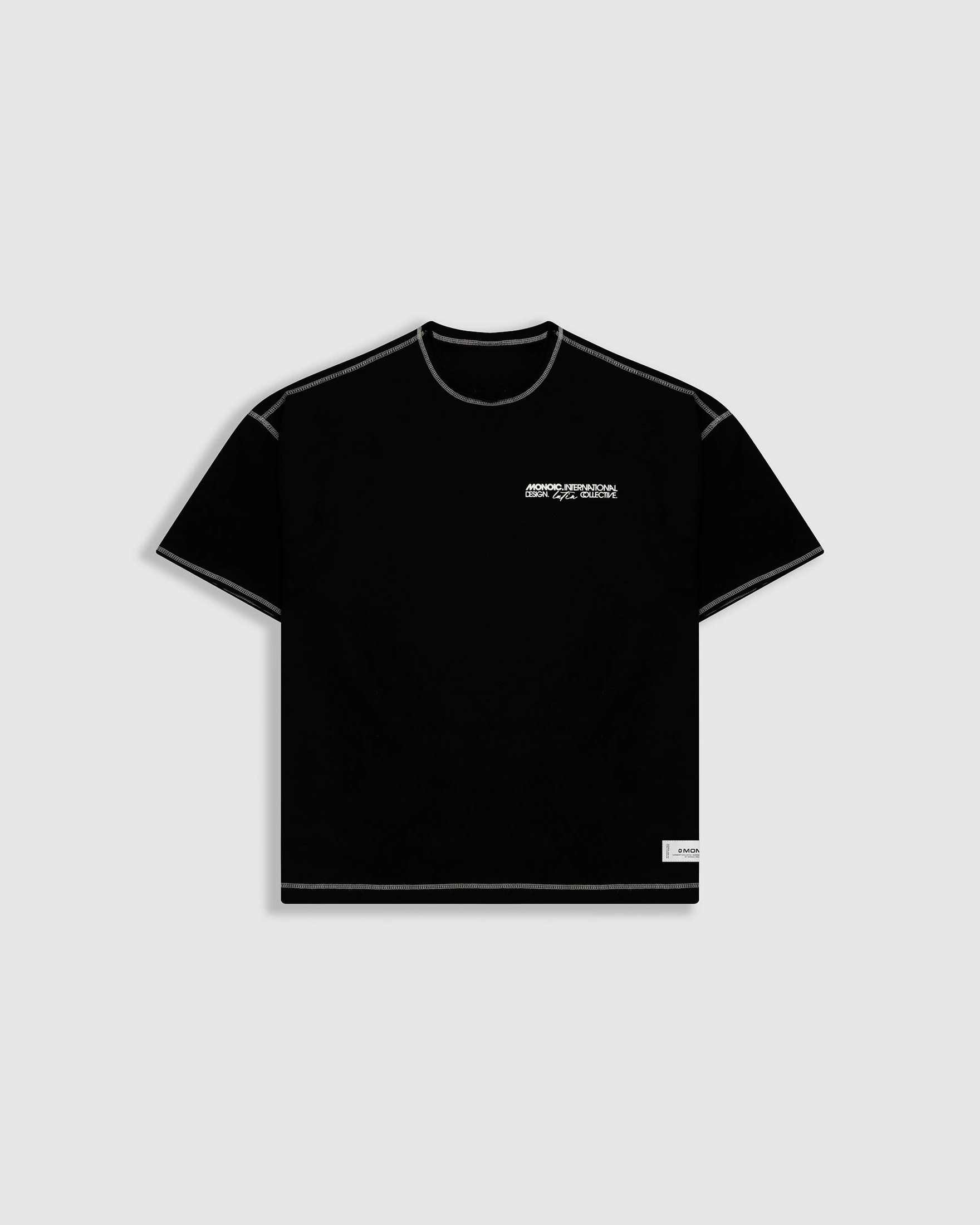 Camiseta Boxy Fit Design Collective - Negro Oscuro - imagen 1