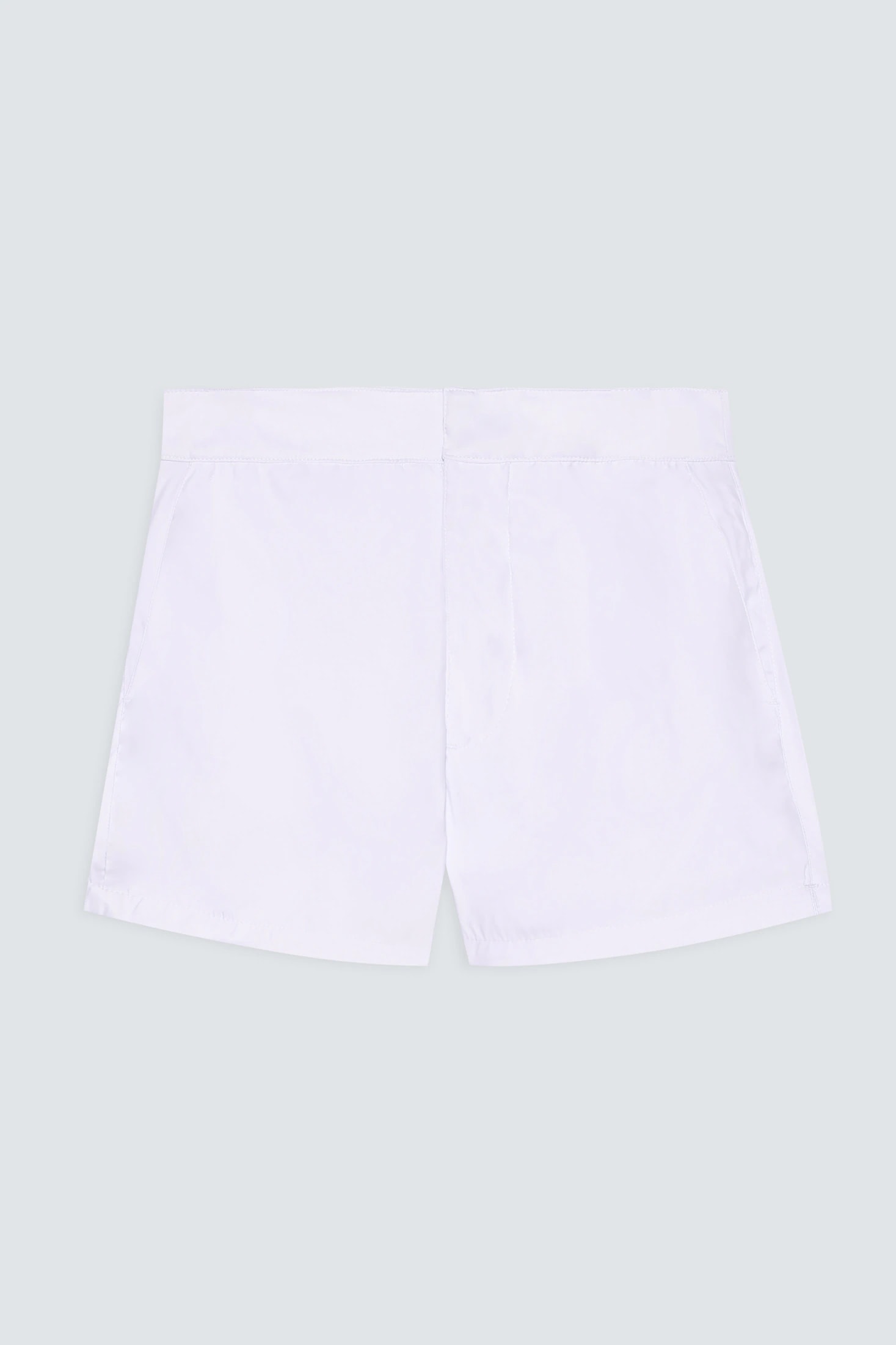 Men's swim trunk white plain waistband - imagen 1