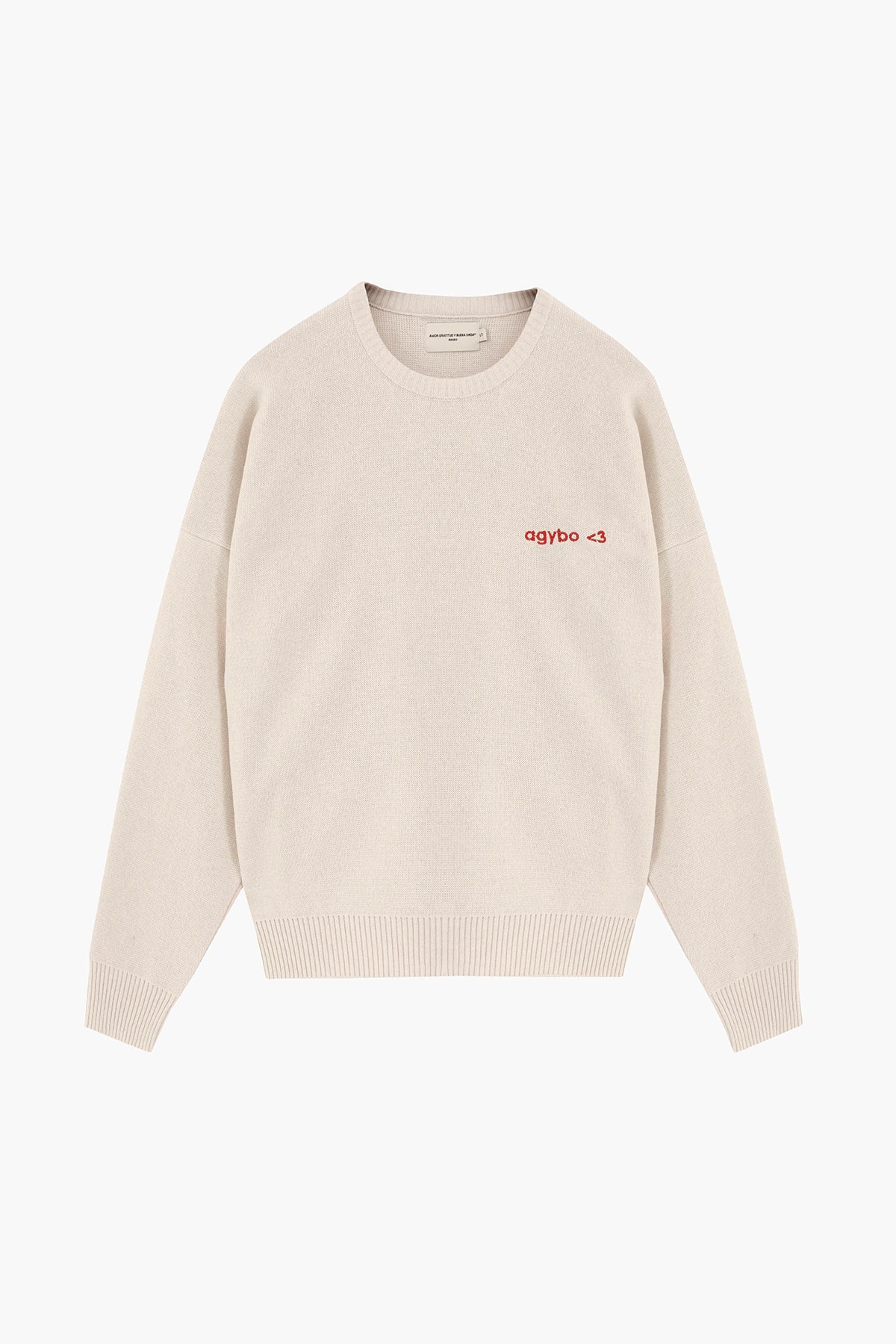 LOGO <3 SWEATER IVORY - imagen 1