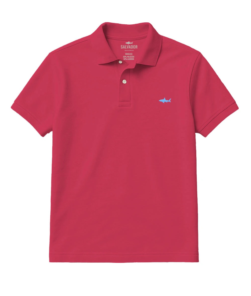 CAMISETA POLO FUCSIA - imagen 1