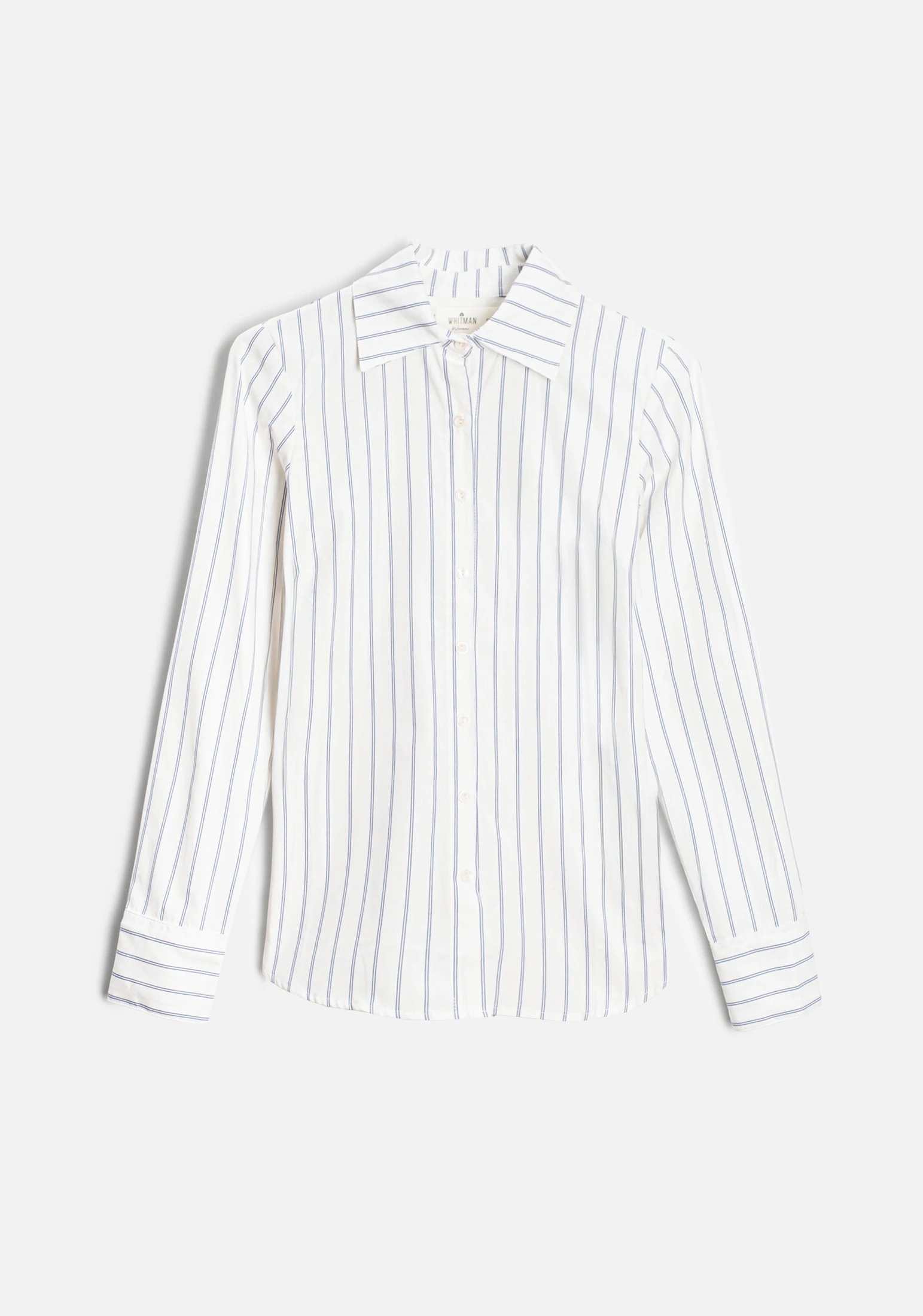 Camisa M Isabella Rayas Marfil - Azul Claro - imagen 1
