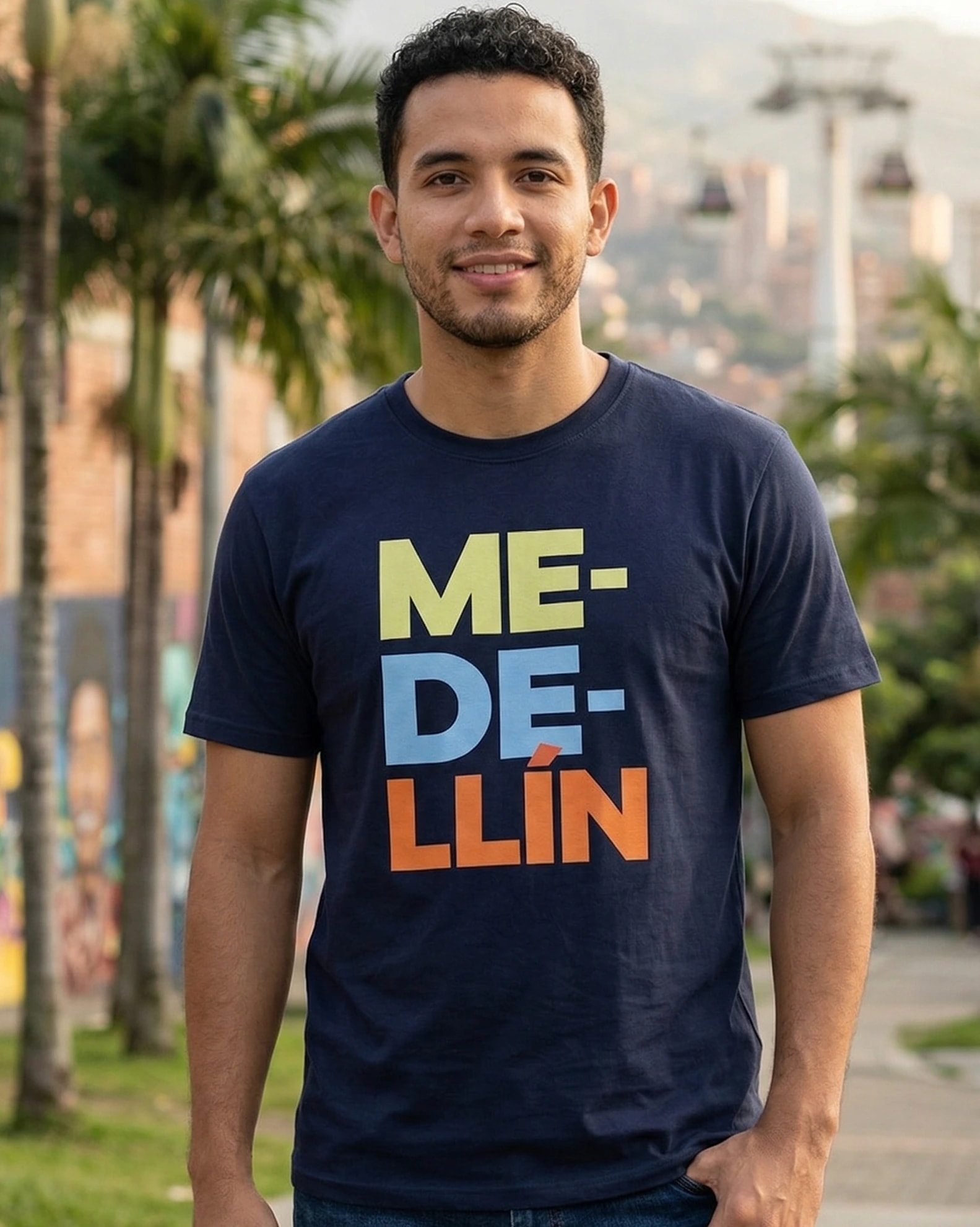Camiseta Medellín Azul - imagen 1
