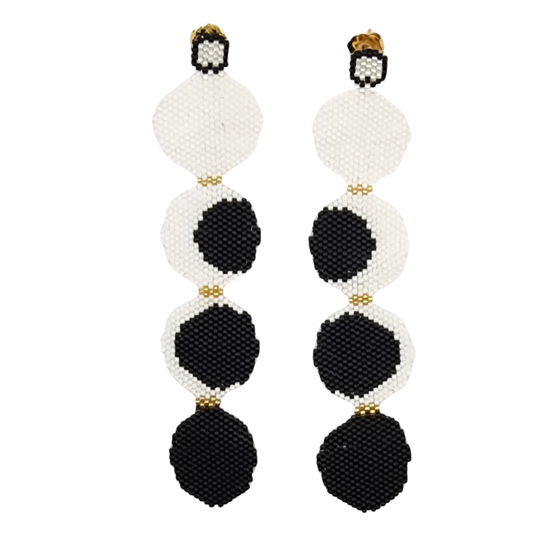 Miyuki Circle Fall Earrings - imagen 1