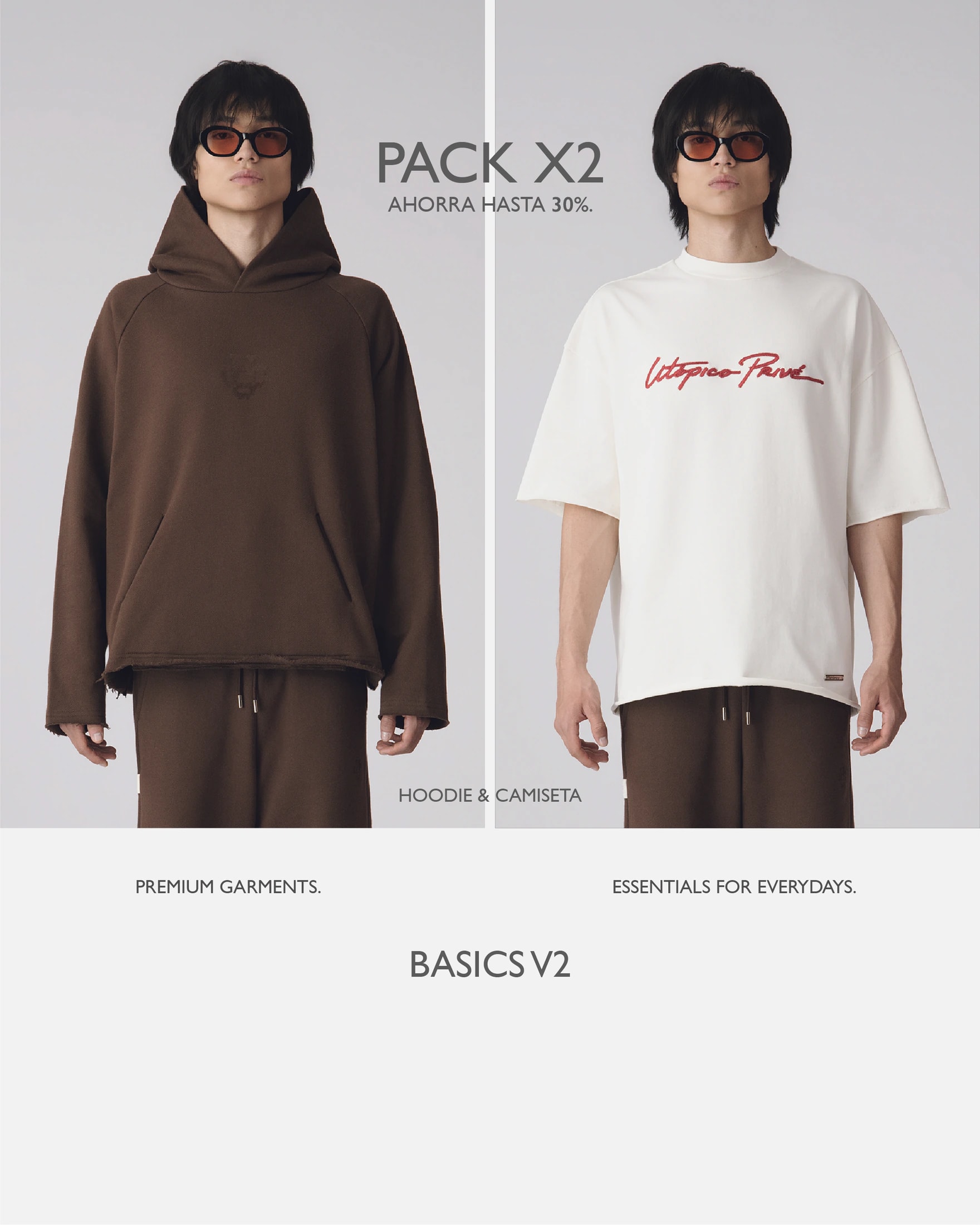 Pack Hoodie + Camiseta Basics V2 - imagen 1