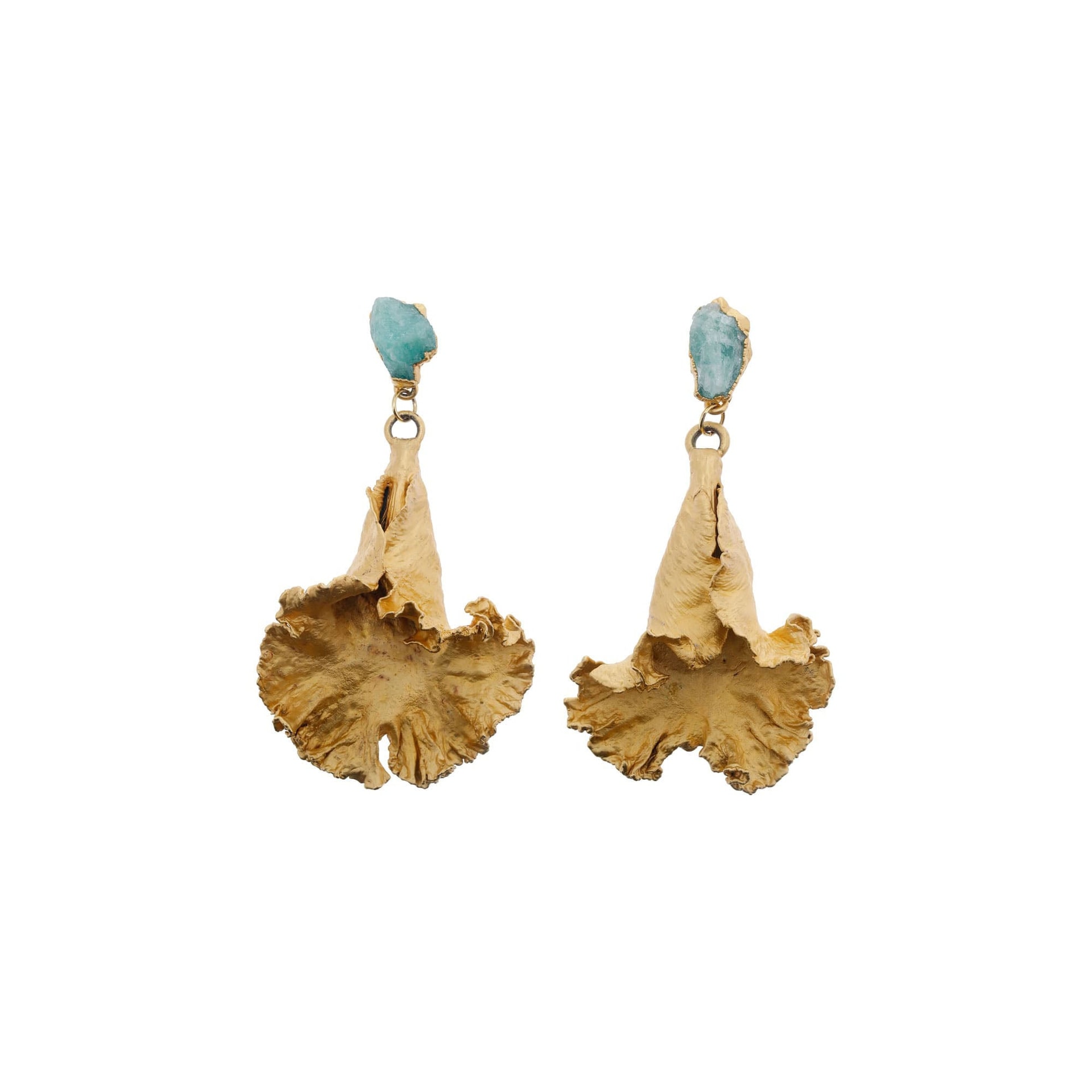 ARETES LABELO Y ESMERALDA EN BRUTO - imagen 1
