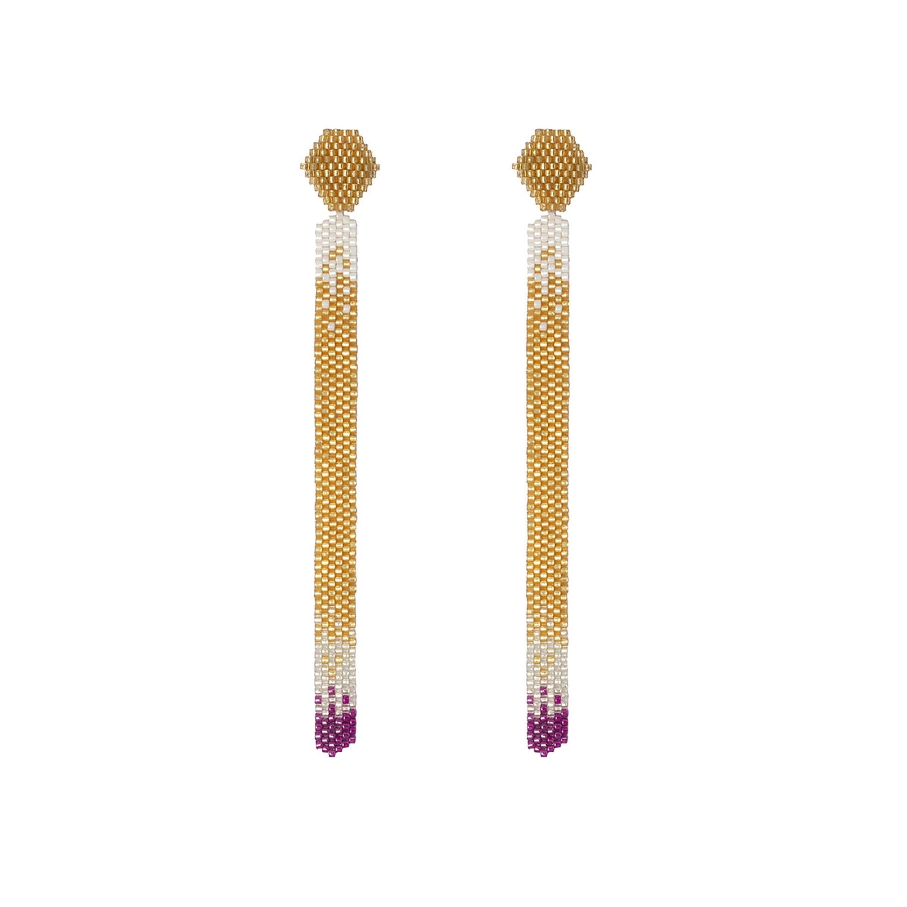 Aretes Lluvia Lylac - imagen 1