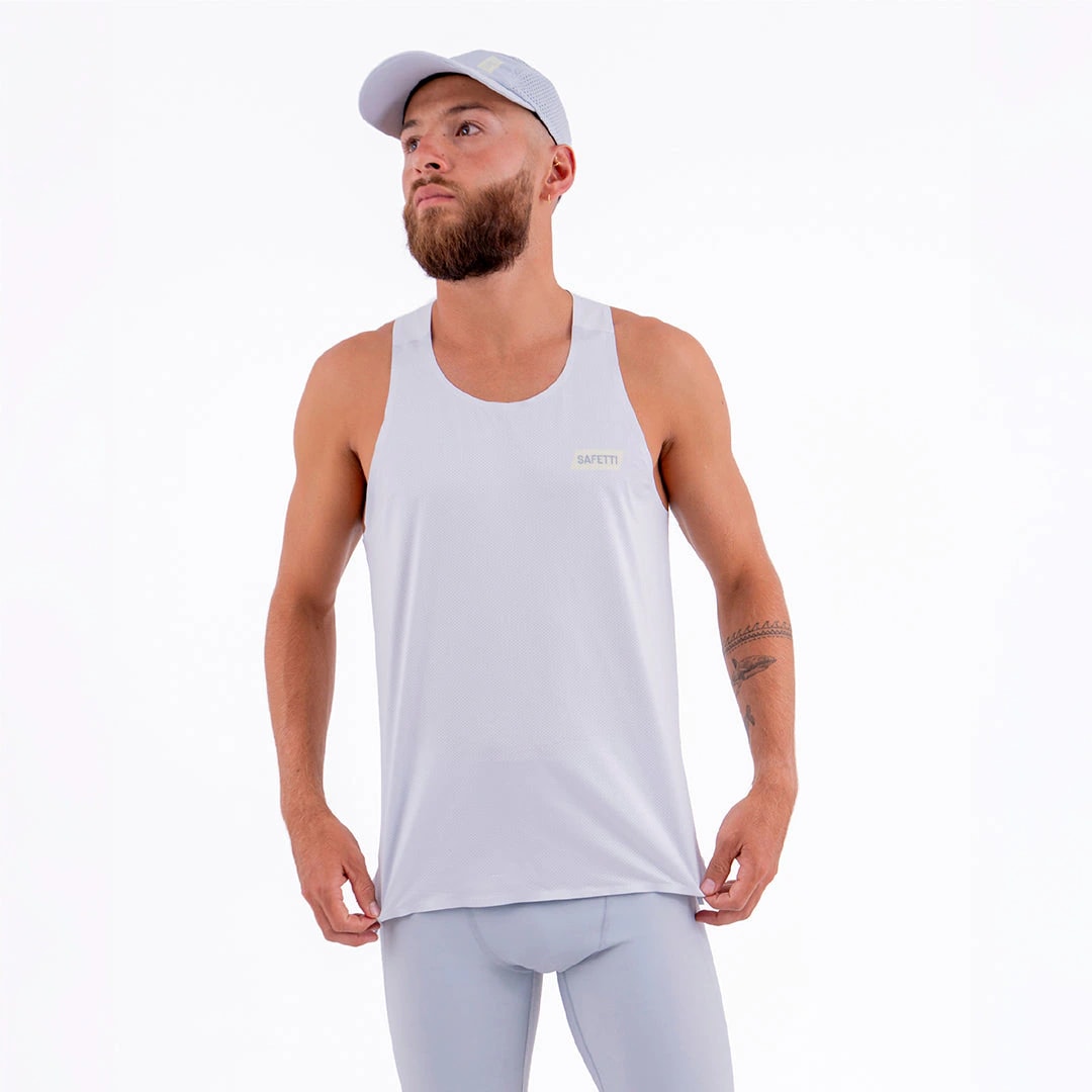 CAMISETA RUNNING MANGA SISA LEVIT GRIS CLARO PARA HOMBRE - imagen 1