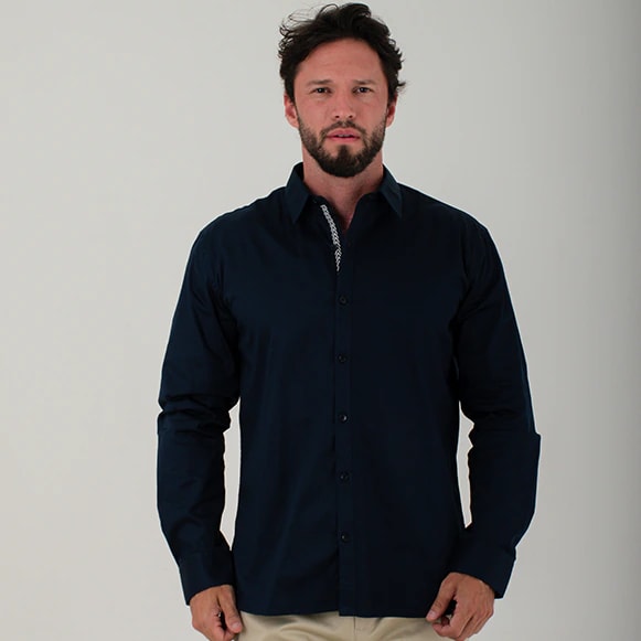 CAMISA ML 100% ALGODON HOMBRE - imagen 1