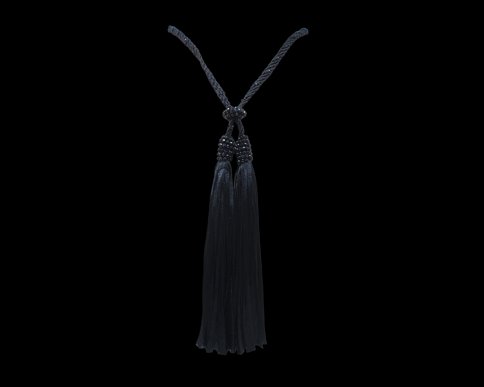 MACRAME HOOP NECKLACE - imagen 1
