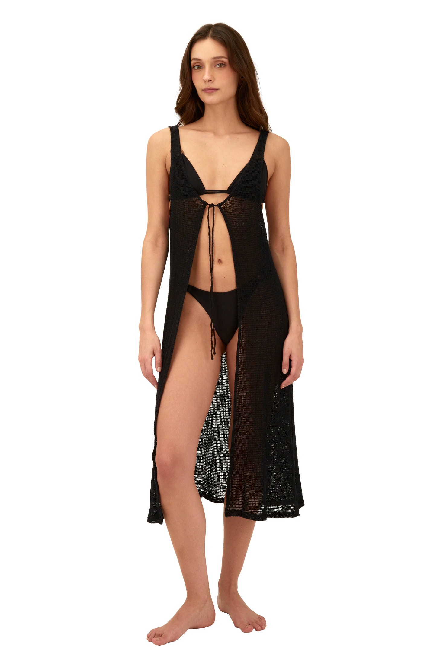 Black Malla Mar Sombra Dress - imagen 1