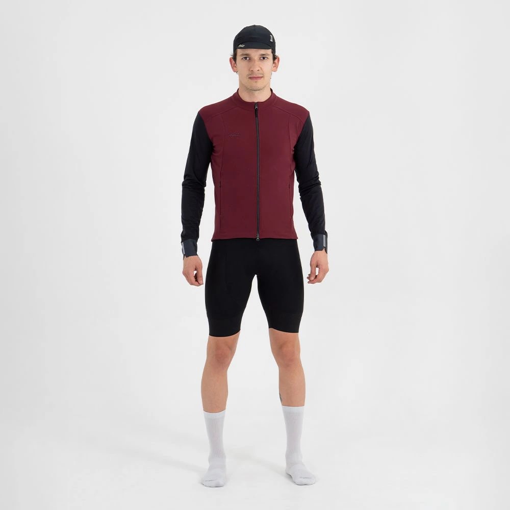 CHAQUETA CICLISMO THERMALTECH WINE UNISEX - imagen 1