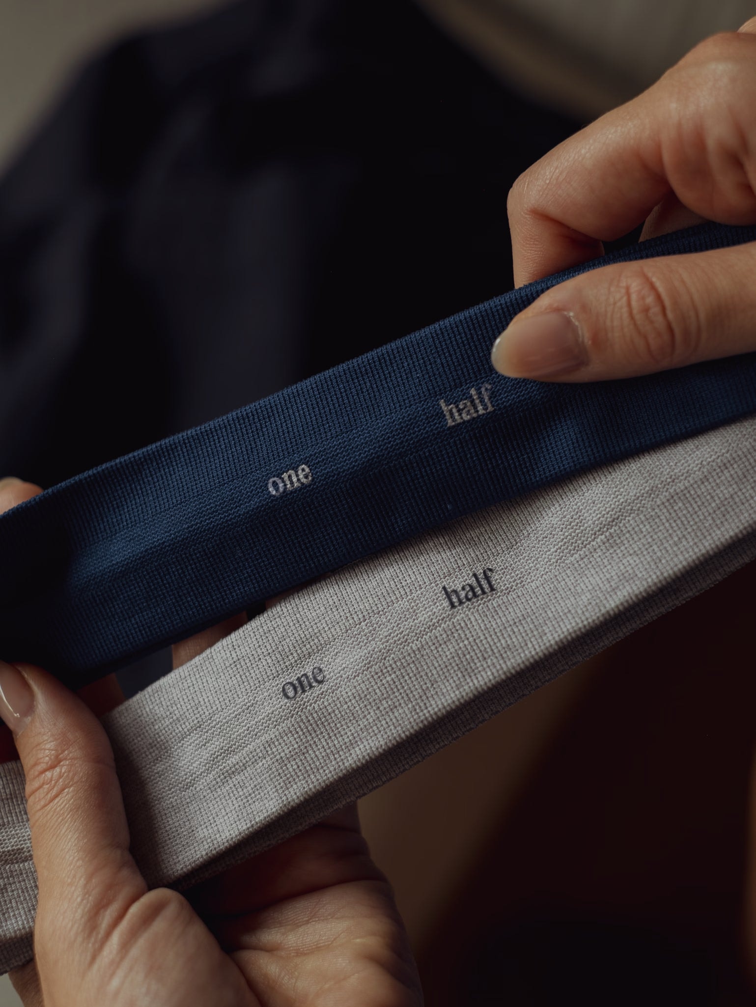 SEAMLESS HEADBAND PACK X2 - MIDNIGHT & GRAY JASPE - imagen 1