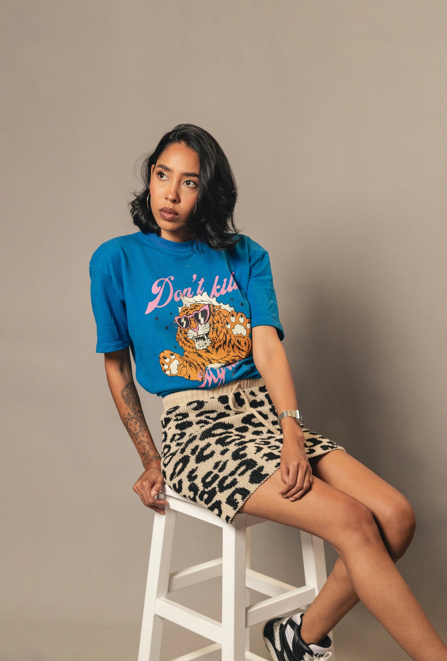 Falda animal print - imagen 1
