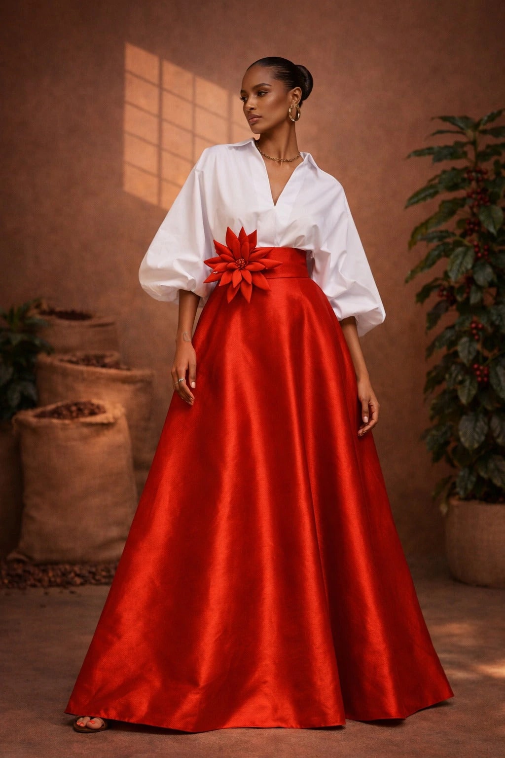 Falda Guadalupita Rojo - imagen 1