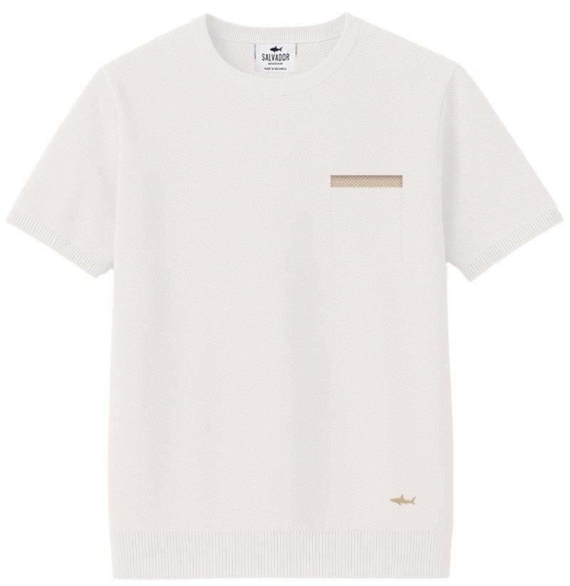 CAMISETA DE PUNTO BLANCA B ARENA - imagen 1
