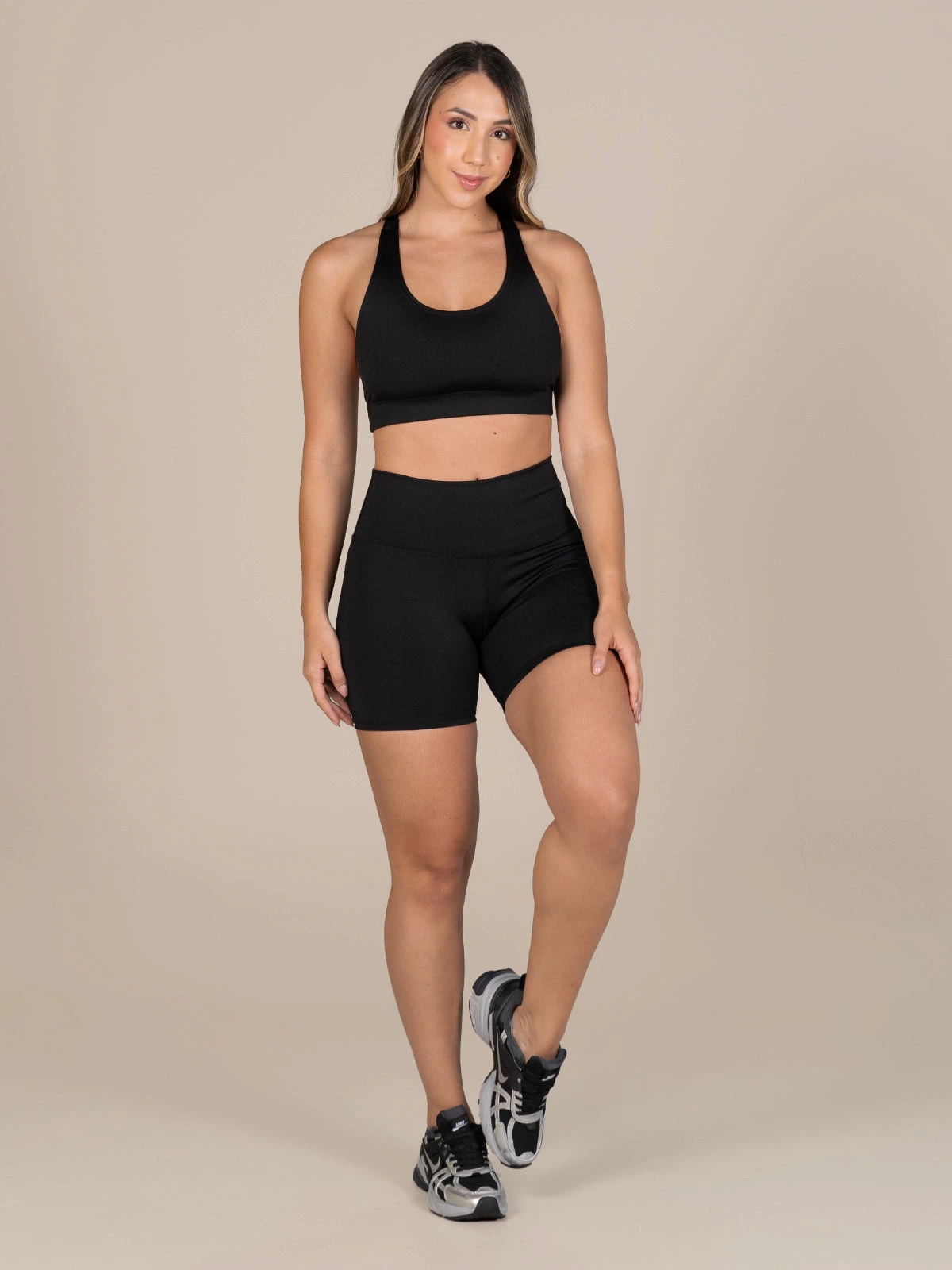 Black short fitness set - imagen 1