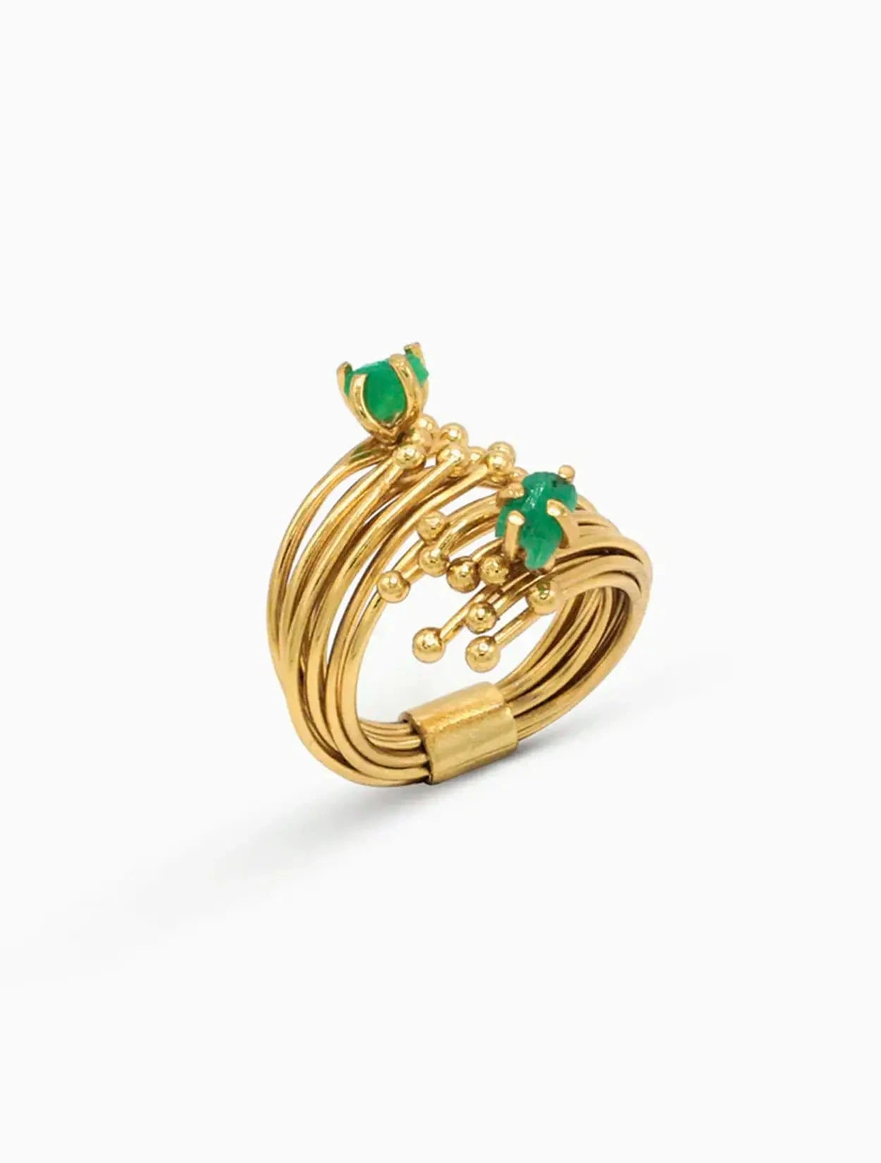 ANILLO GEO ESMERALDA - imagen 1