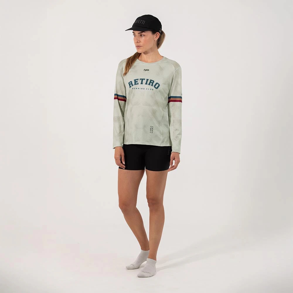 CAMISETA RUNNING MANGA LARGA RETIRO 2025 PARA MUJER - imagen 1