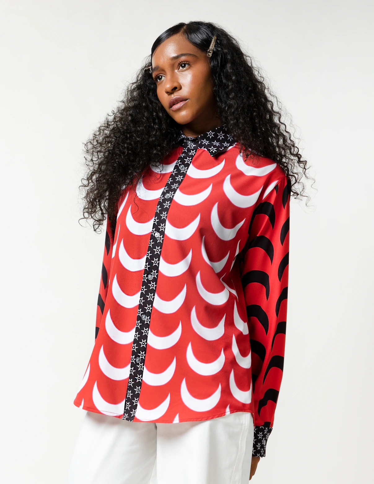 Camisa Manga Larga Unisex / La Luna Florece - imagen 1