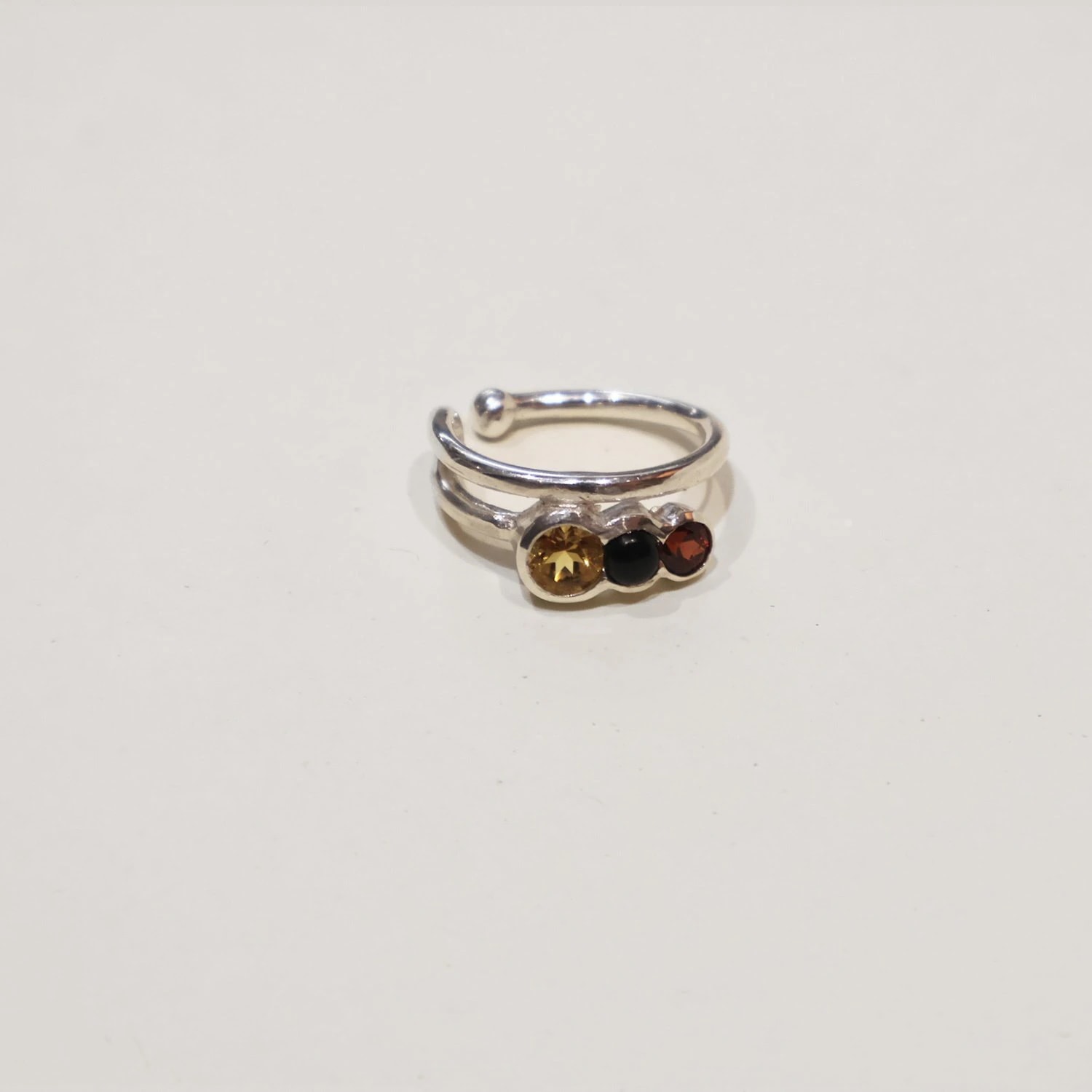 Milpa Ring Ear Cuff Silver - imagen 1